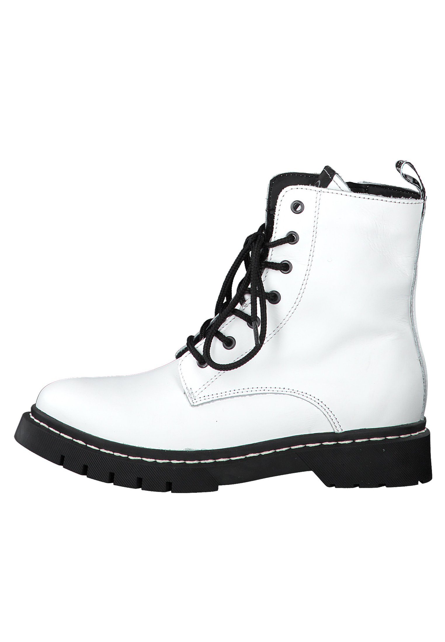 Tamaris 1-25269-25 Schnürrstiefelette 100 WHITE Stiefelette
