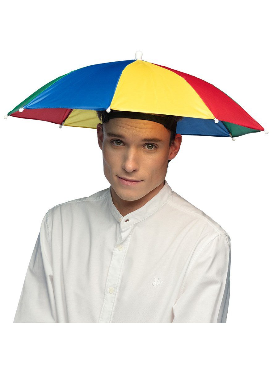 Boland Kostüm Regenschirm Hut, Wetterfestes Accessoire für Straßenkarneval, Festival oder beim Ange