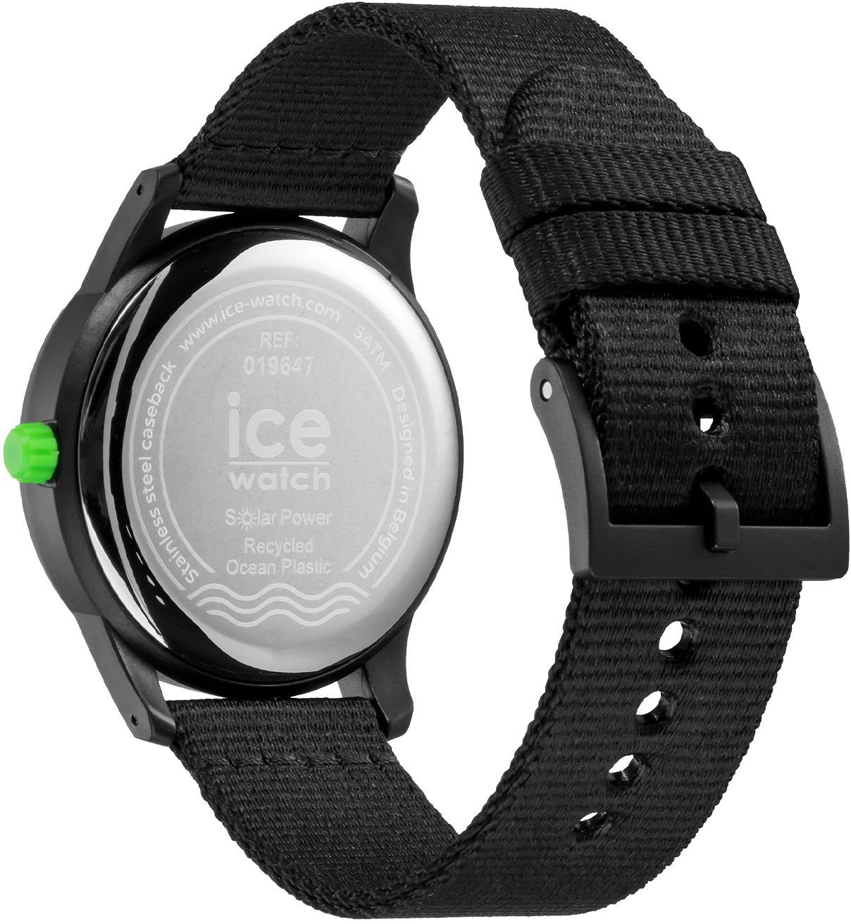 schwarz Solaruhr ice-watch - SOLAR, ICE ocean 019647