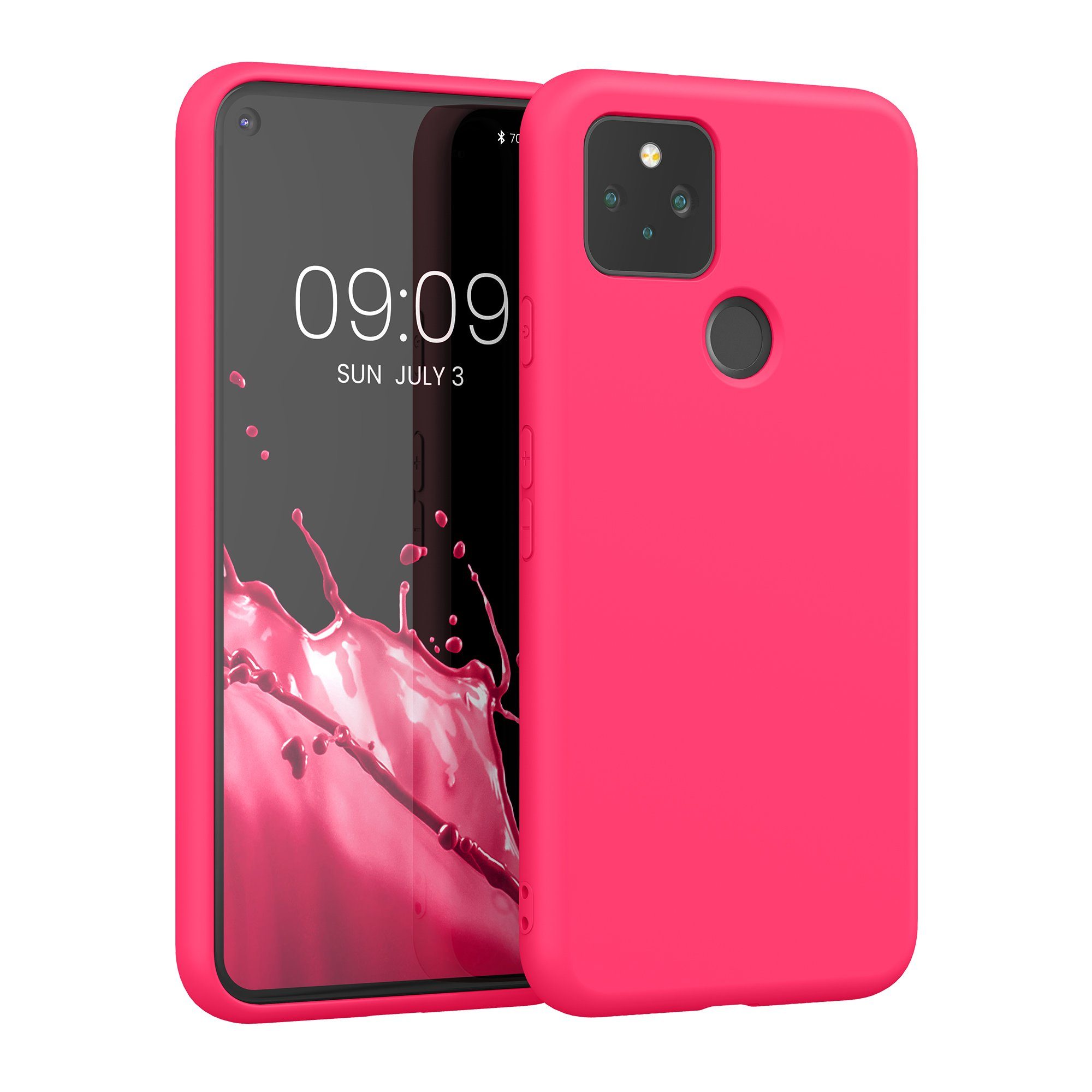 kwmobile Handyhülle Slim Case für Google Pixel 5, Hülle Silikon Handy - Handyhülle gummiert