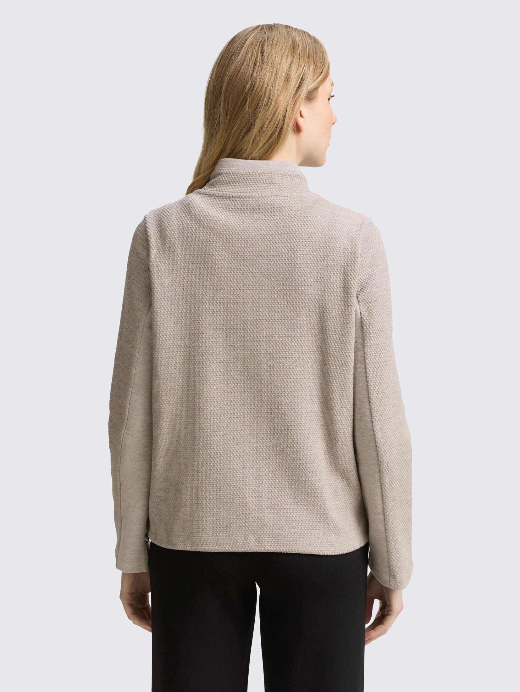 TOM TAILOR Sweatjacke Strick & Sweatshirts Sweatjacke mit Stehkragen