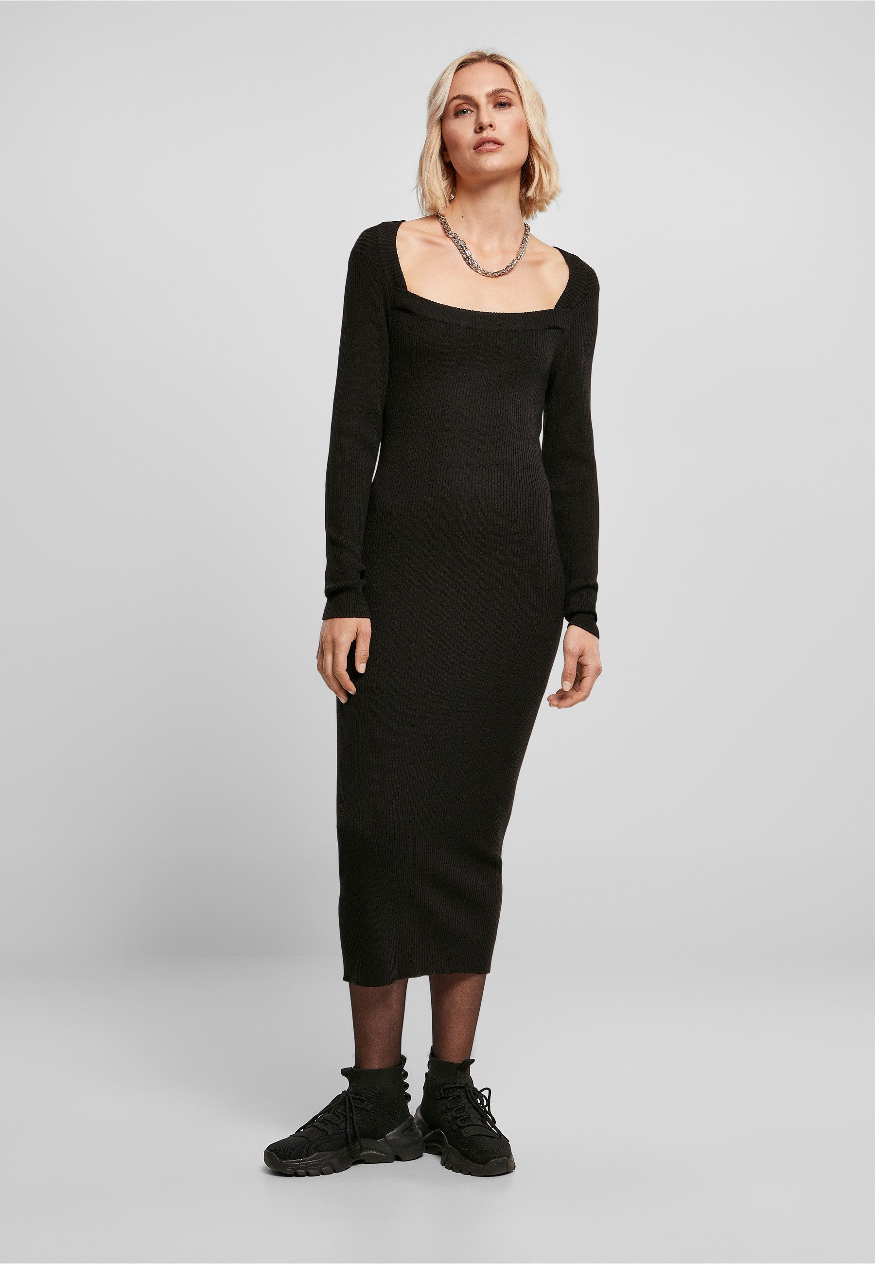 URBAN CLASSICS Shirtkleid Urban Classics Damen Ladies Long Knit Dress (1-tlg)