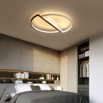 ZMH LED Deckenleuchte dimmbar mit Fernbedienung Eisen Kronleuchte modern, LED fest integriert