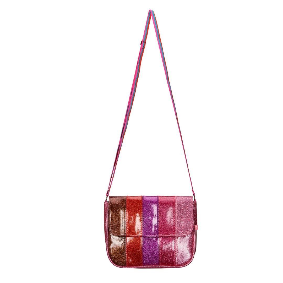 suebidou Handtasche Umhängetasche Colourblocktasche mit verstellbarem Gurt