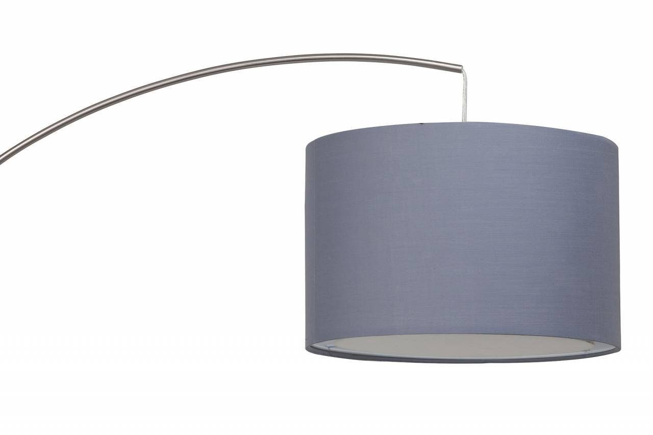 Brilliant gee Clarie, 1,8m E27, 1x A60, 60W, Lampe eisen/grau Bogenstandleuchte Stehlampe Clarie