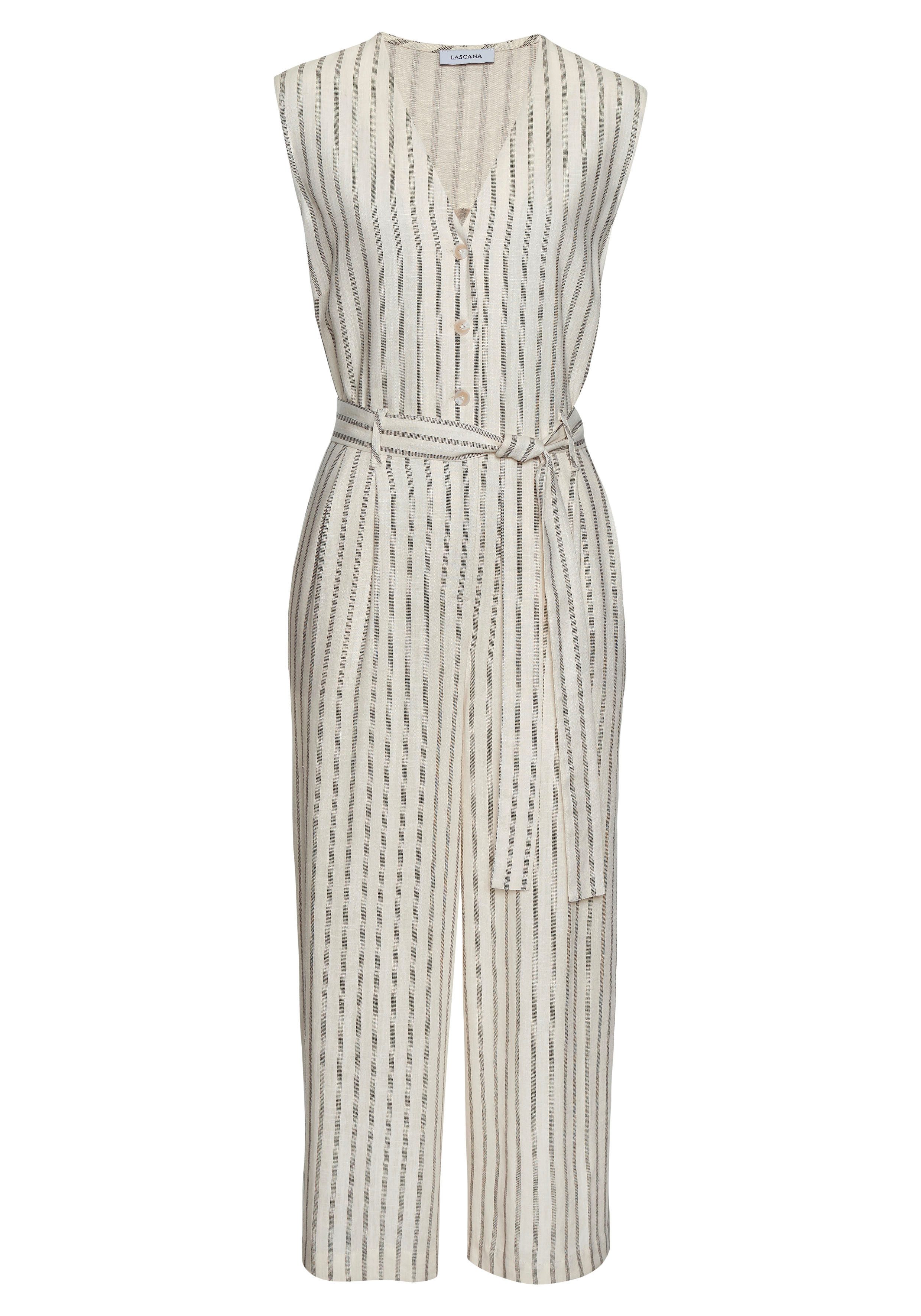 LASCANA Overall (mit Bindegürtel) und Taschen, sommerlicher Jumpsuit, casua günstig online kaufen