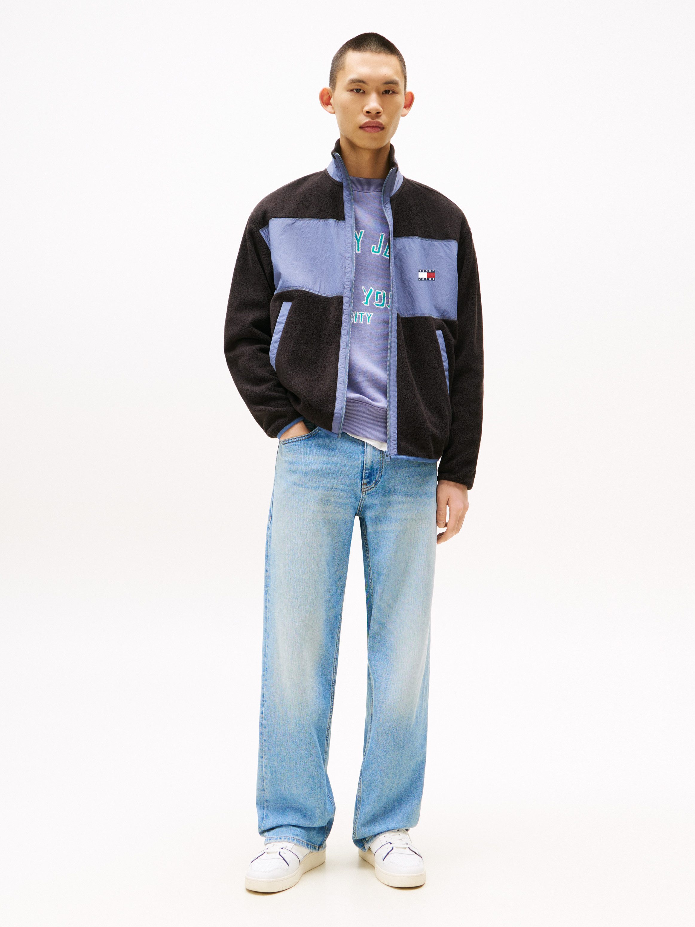 Tommy Jeans Sweater TJM RLX FZ POLAR FLEECE EXT Mit Rundhalsausschnitt günstig online kaufen