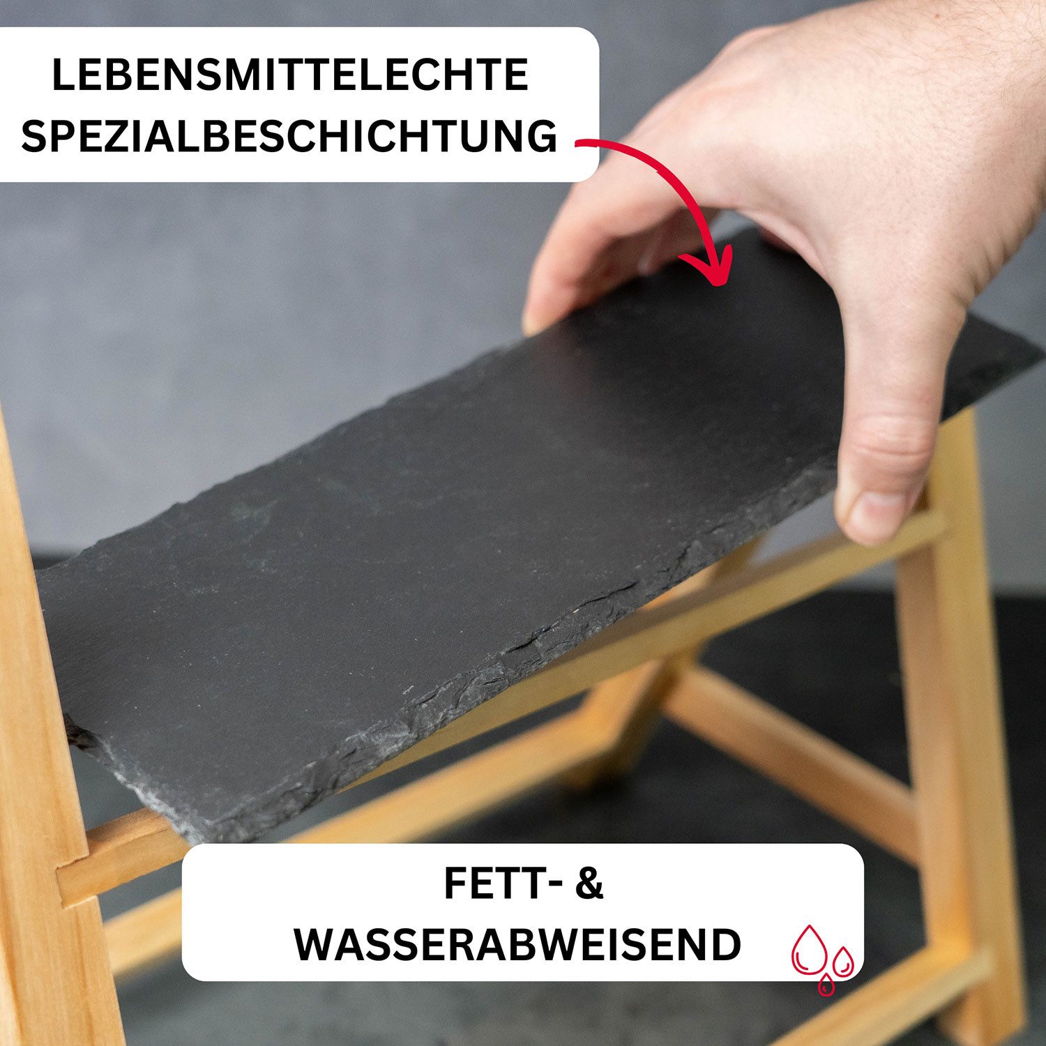 WESTMARK Etagere 2-stufig »Tapas + Friends«, Schiefer, Kiefer