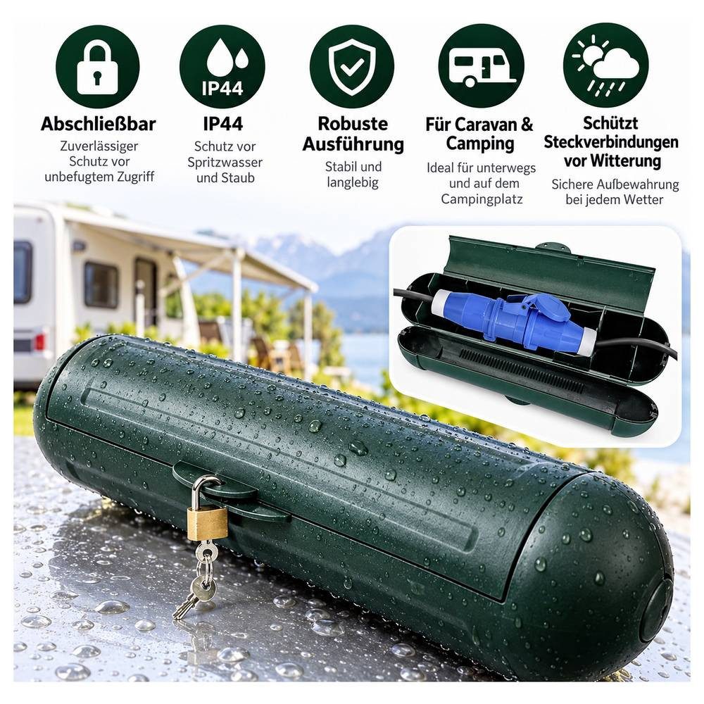 IWH Gartensteckdose Sicherheitsbox für CEE Stecker 019603 – Bild 3 von 4