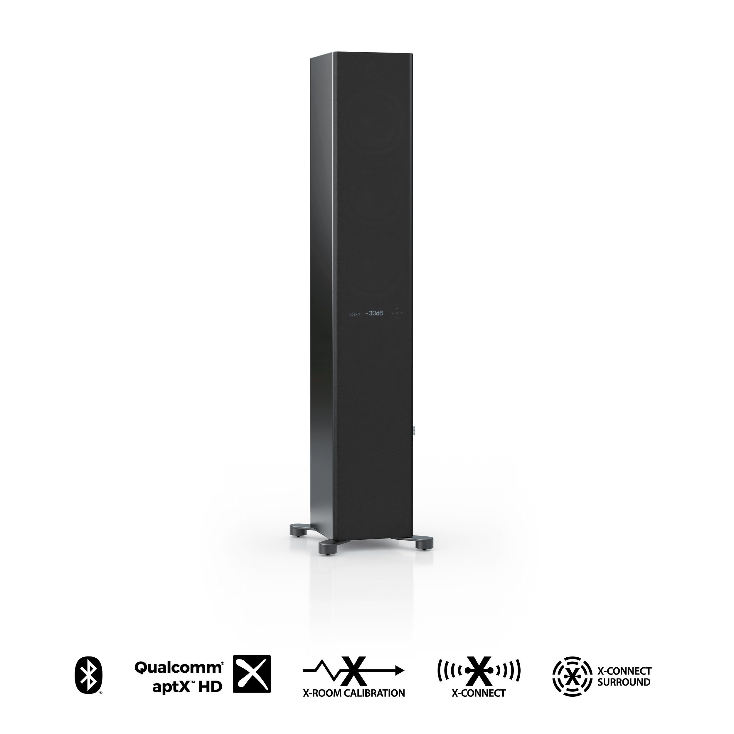 Nubert nuPro XS-6000 RC Stand-Lautsprecher (Bluetooth, aptX HD, aptX Low Latency, AAC, SBC, 480 W, Aktivlautsprecher, 3,5-Wege, 480 W Dauerleistung, X-Room Calibration)