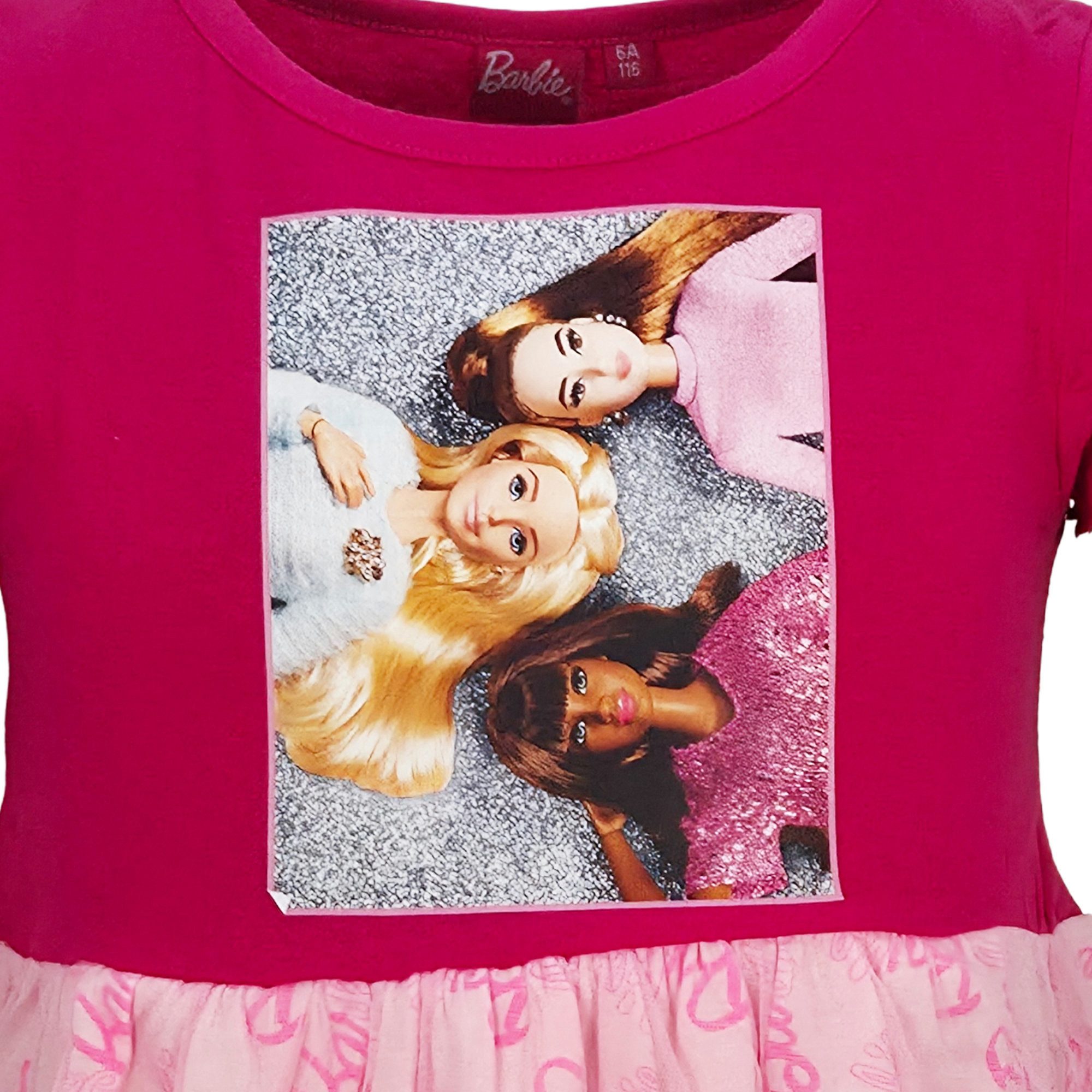 Barbie Sommerkleid 100% Baumwolle, Gr. 98 bis 128