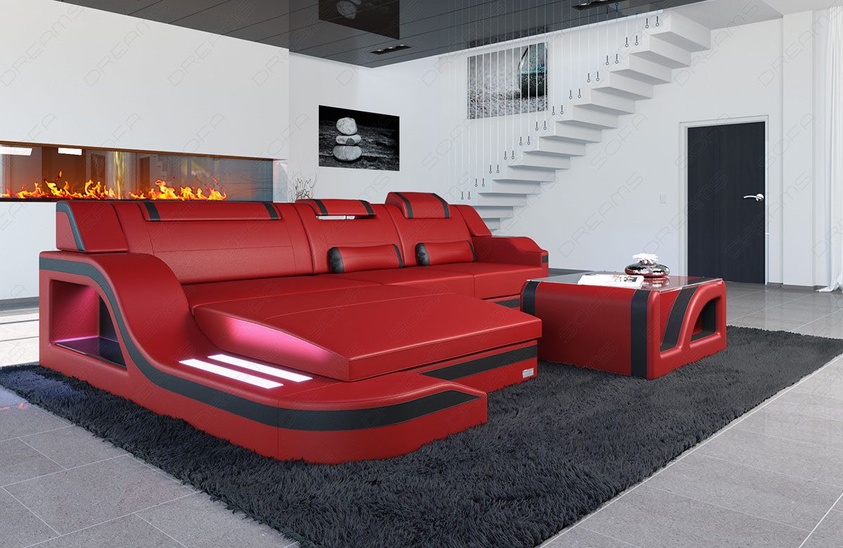 Sofa Dreams Ecksofa Ledersofa Palermo L günstig online kaufen
