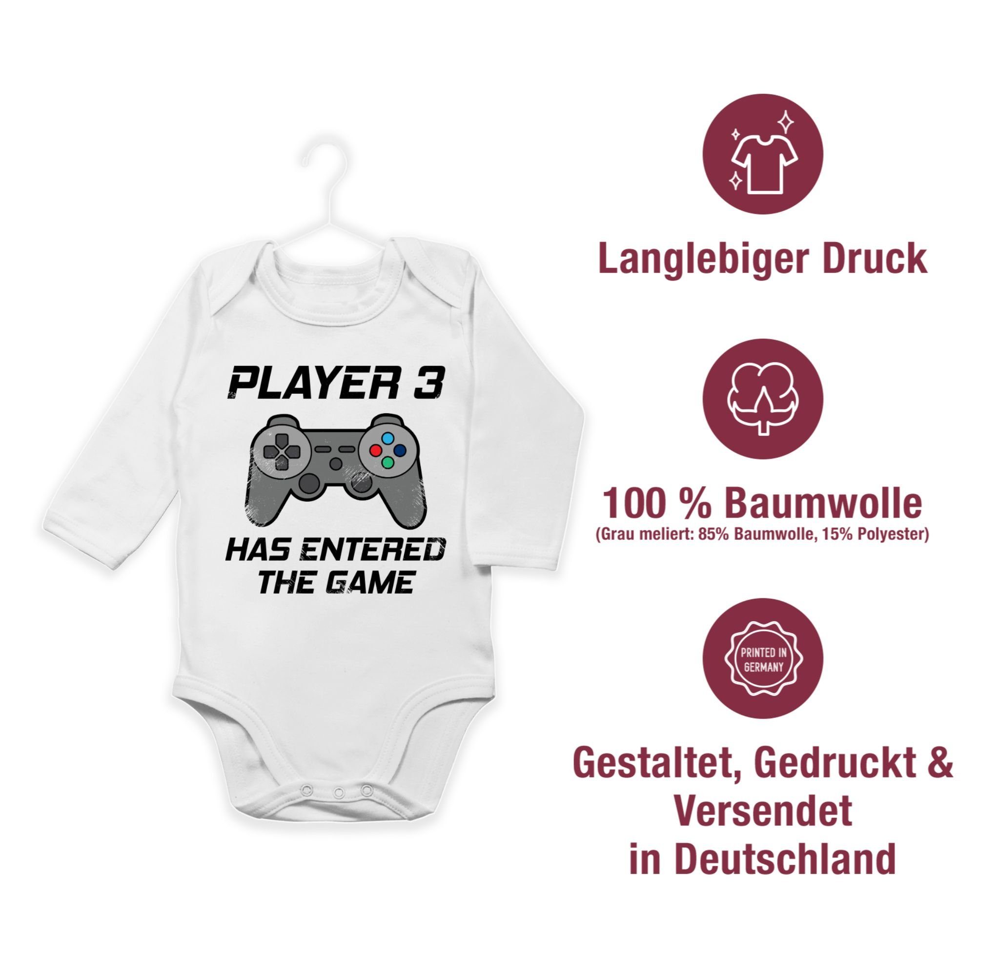 the - has Player entered 3 Weiß Game Shirtbody schwarz 1 Baby Sprüche Shirtracer
