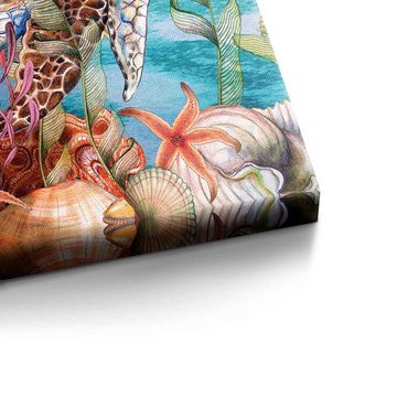 DOTCOMCANVAS® Leinwandbild Tropical Sea, Leinwandbild Tropical Sea Korallen Fische tropische See Wandbild