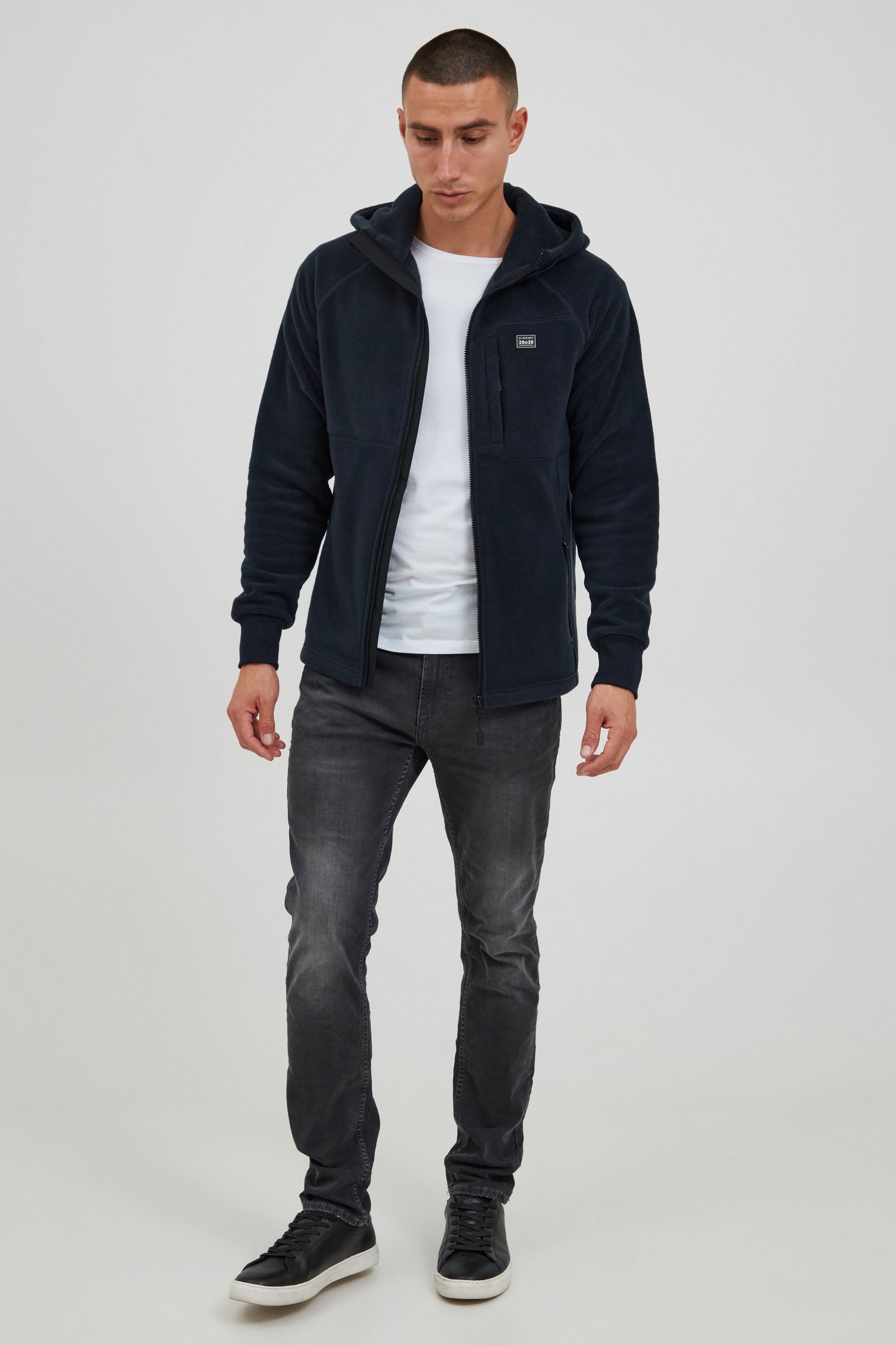 11 Project Fleecejacke PRMICHEL Fleecejacke mit Kapuze günstig online kaufen
