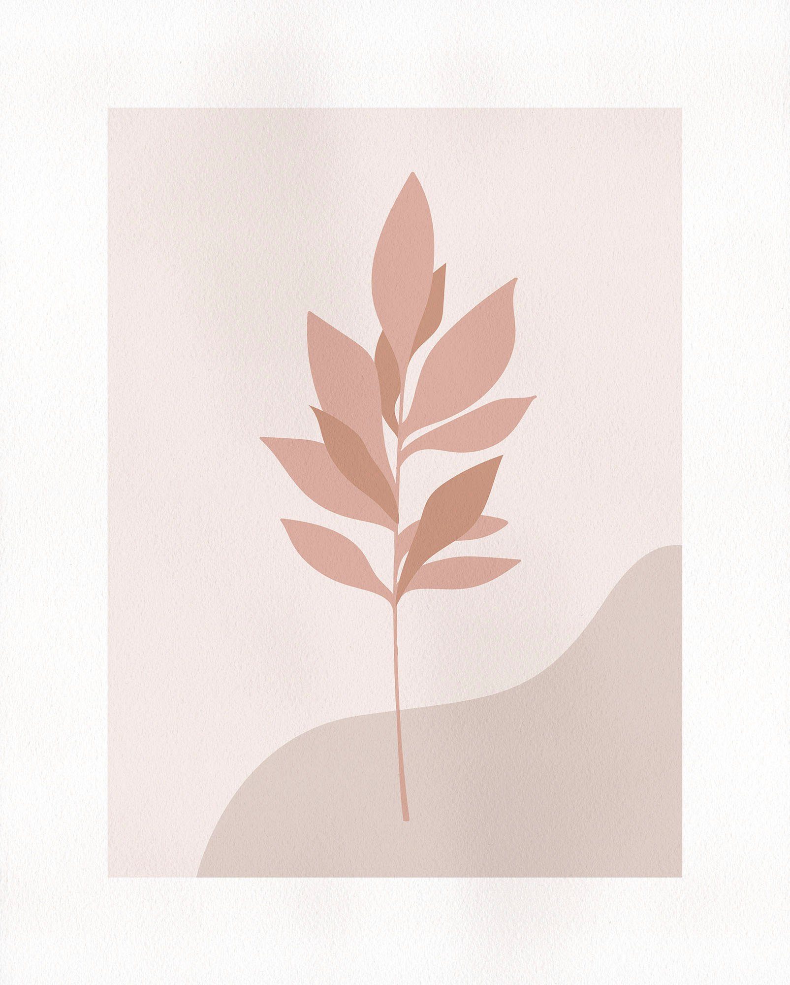 Komar Bild Pink Desert, Natur (1 St), Wandbild zur Dekoration - ohne Rahmen