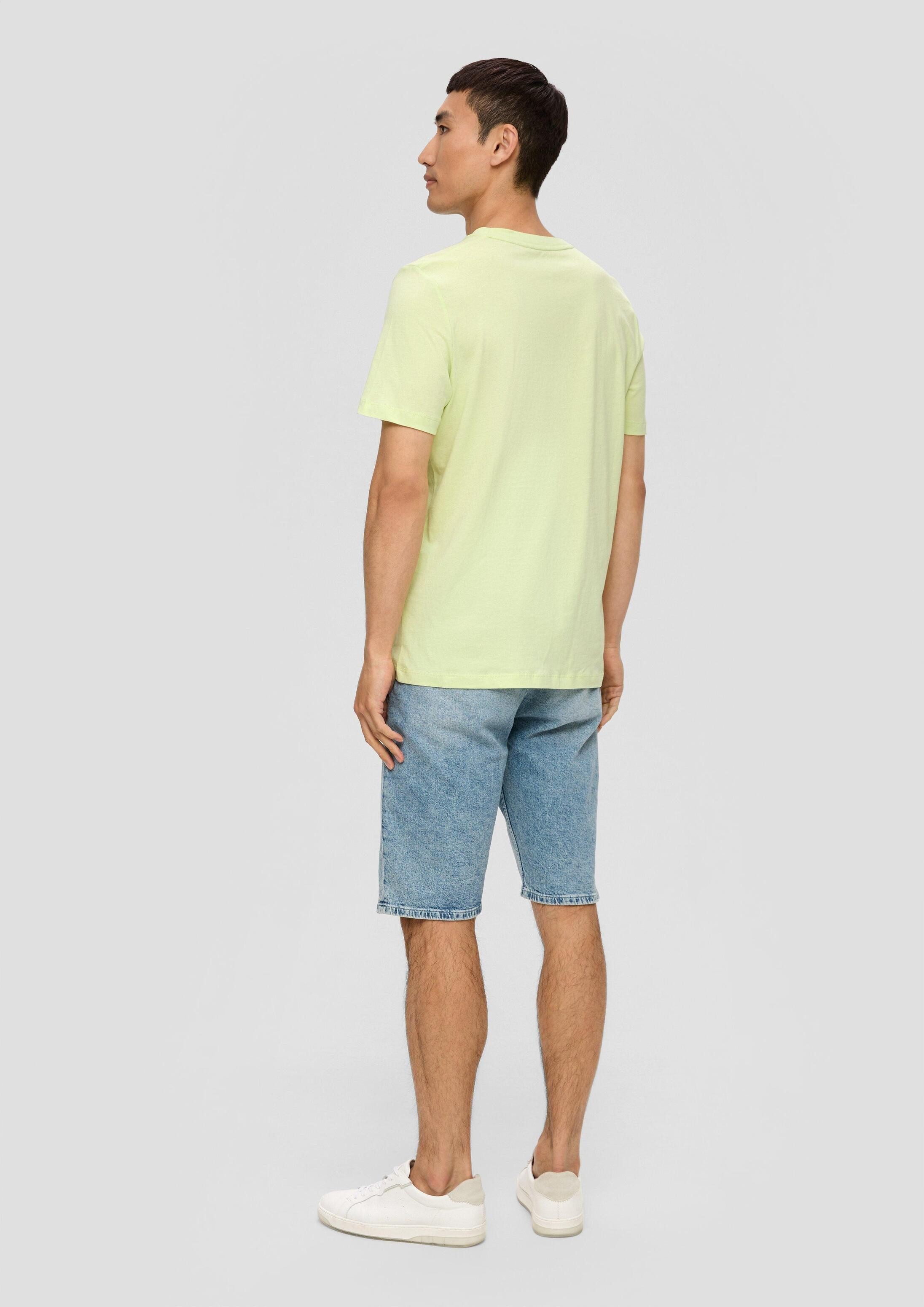 s.Oliver Kurzarmshirt T-Shirt T-Shirt mit Logo-Print