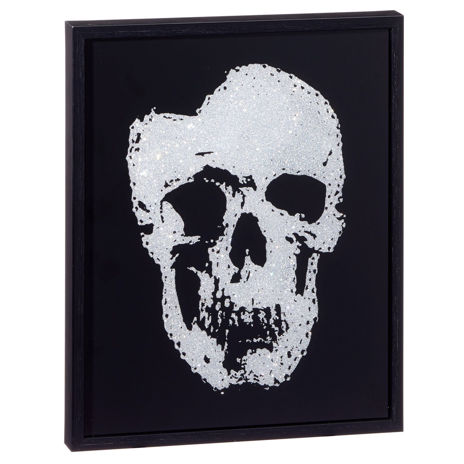 HTI-Living Wandbild Wandbild Glitzer klein Totenkopf, (1 St) günstig online kaufen