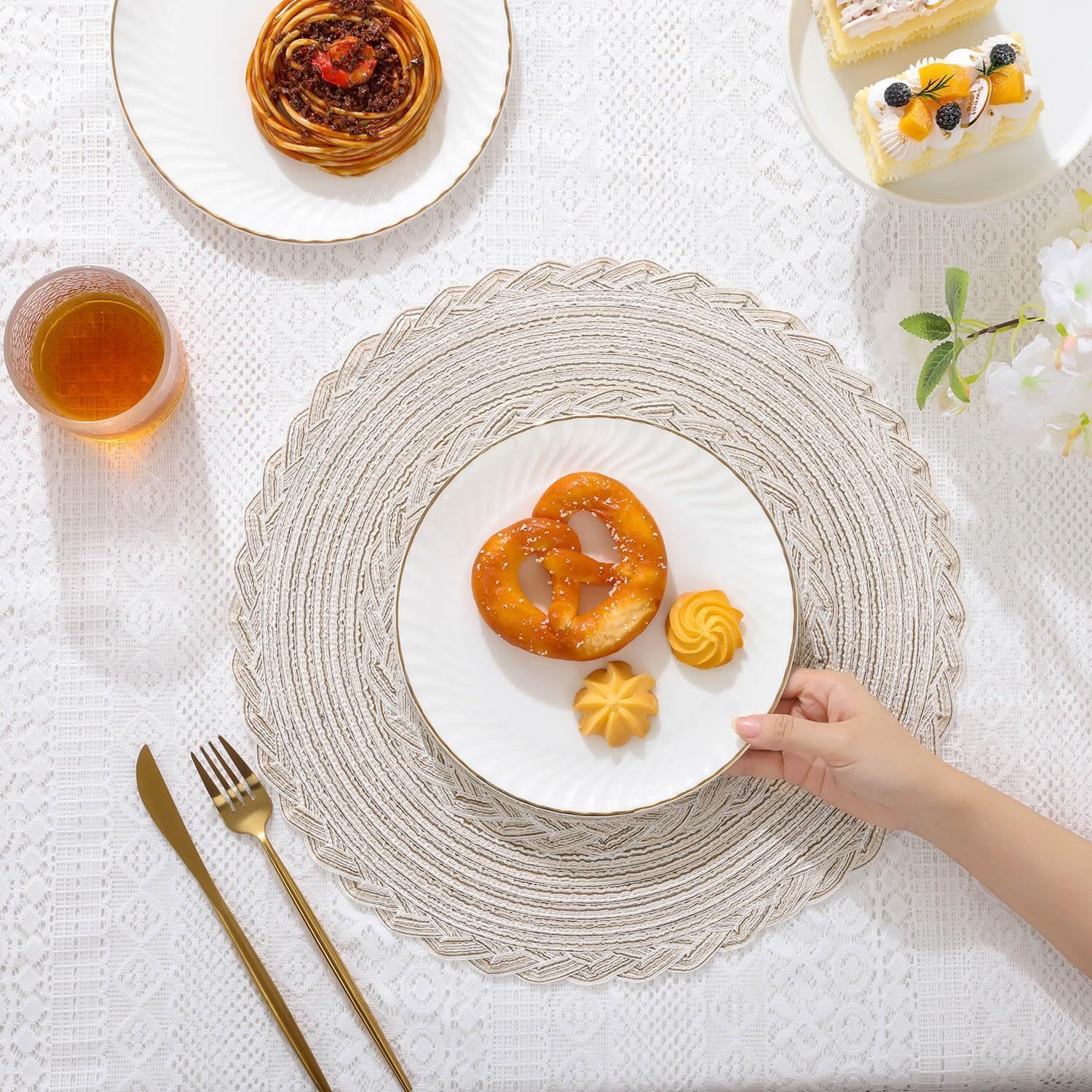 BYSURE Platzset, (6-St), 6er Set Runde günstig online kaufen
