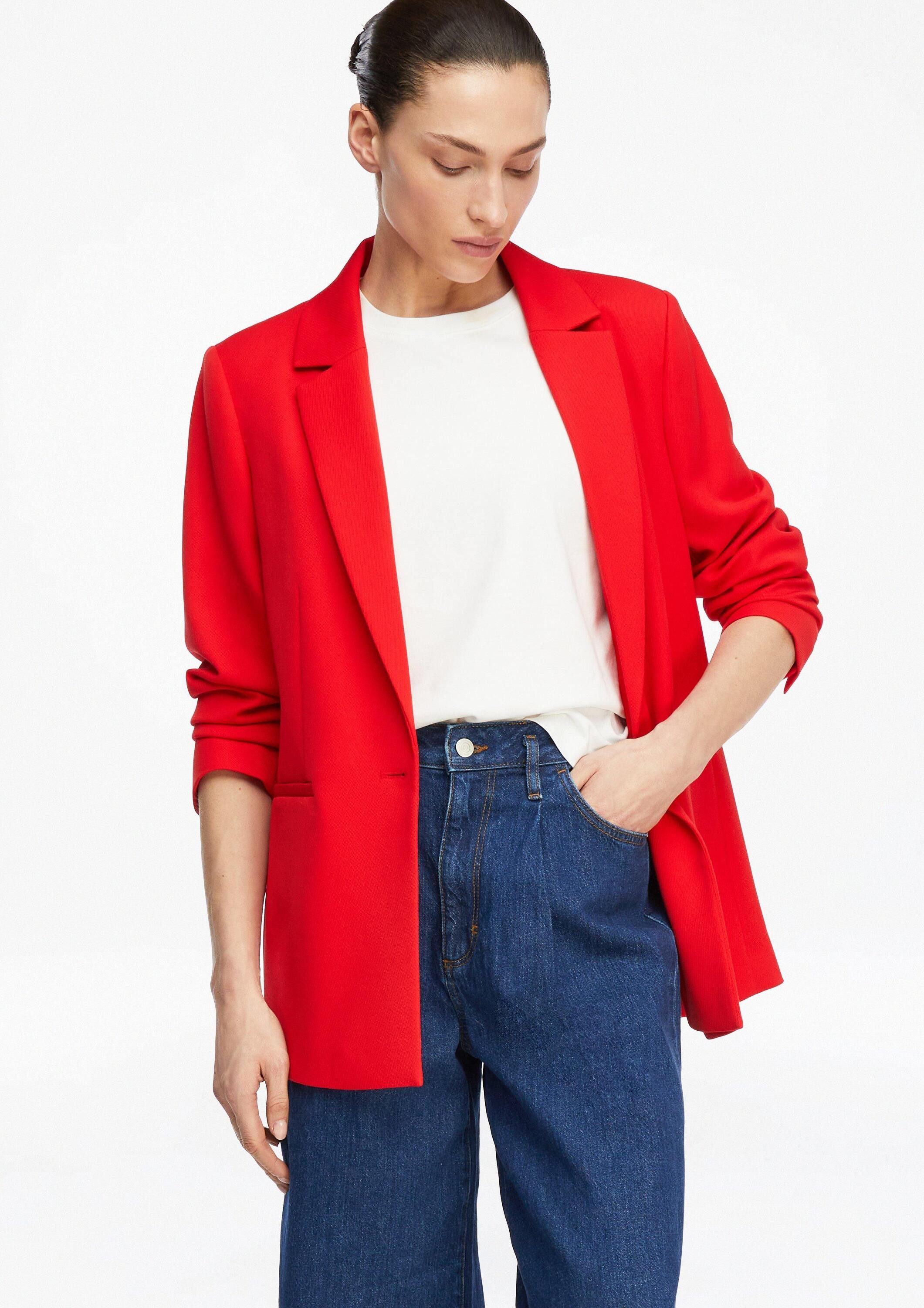 comma Jackenblazer Indoor-Blazer Twill-Blazer im Relaxed Fit günstig online kaufen