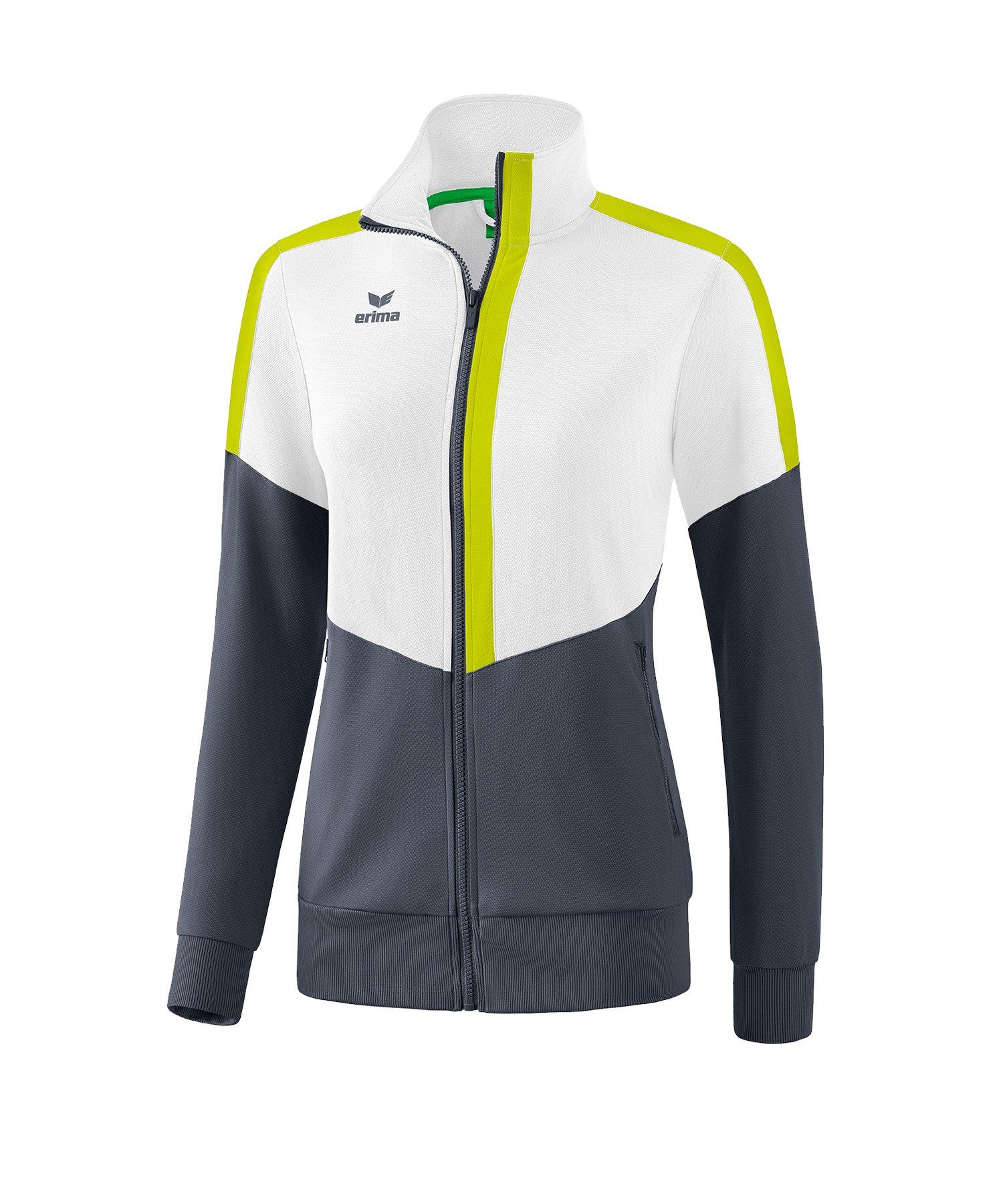 Trainingsjacke Damen Trainingsjacke weissgrau Squad Erima