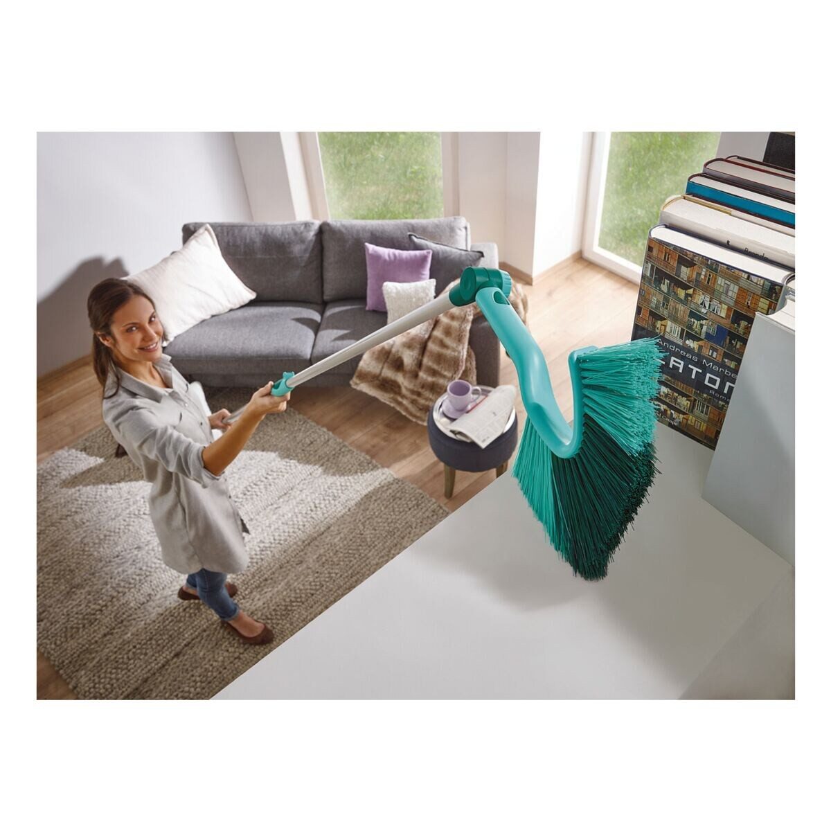 Leifheit Ersatzbürste Dusty 41524, Wand- und Deckenbesen (ohne Stiel)