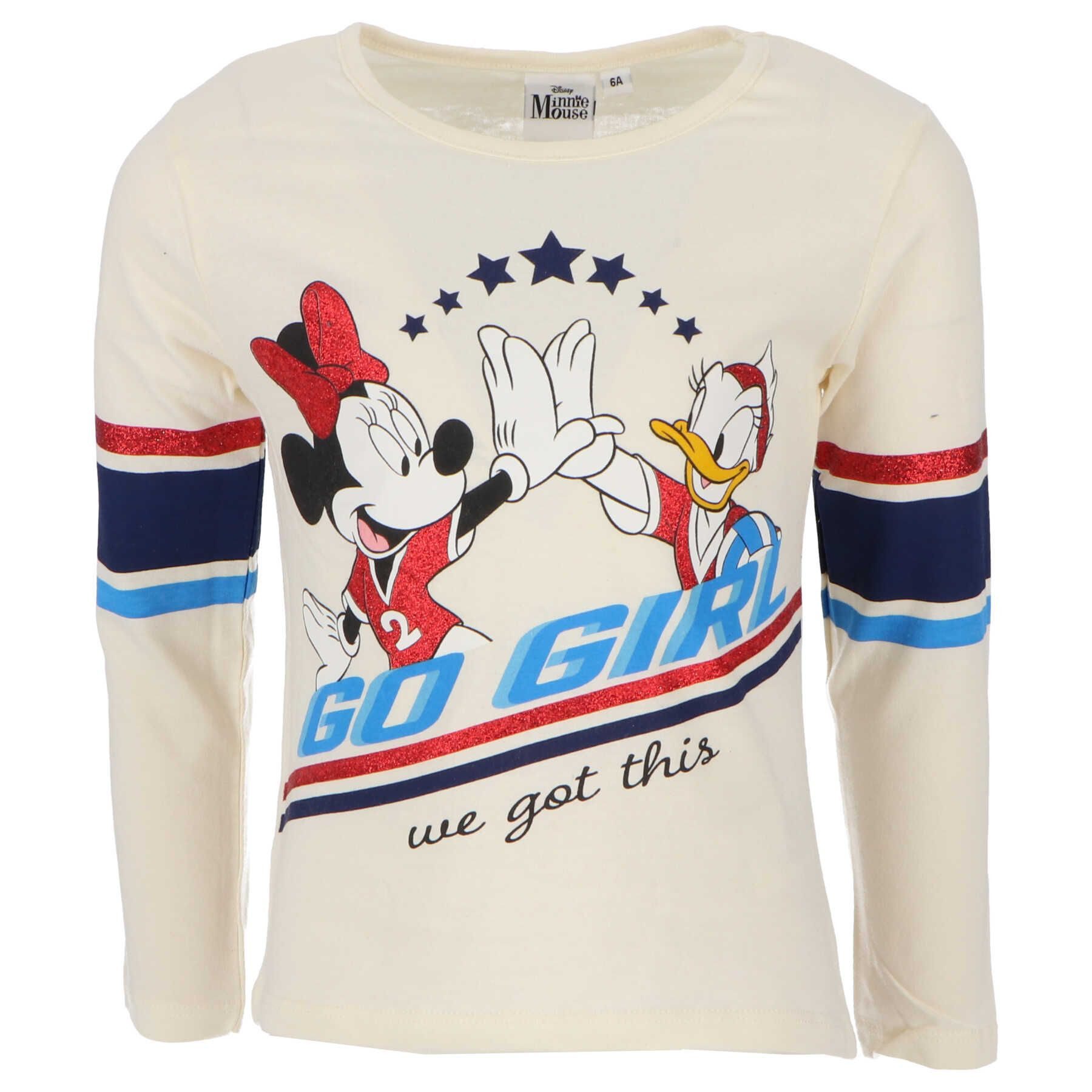 Disney Minnie Mouse Sweatshirt Kinder Langarmshirt Stylisches und komfortables Shirt für Mädchen