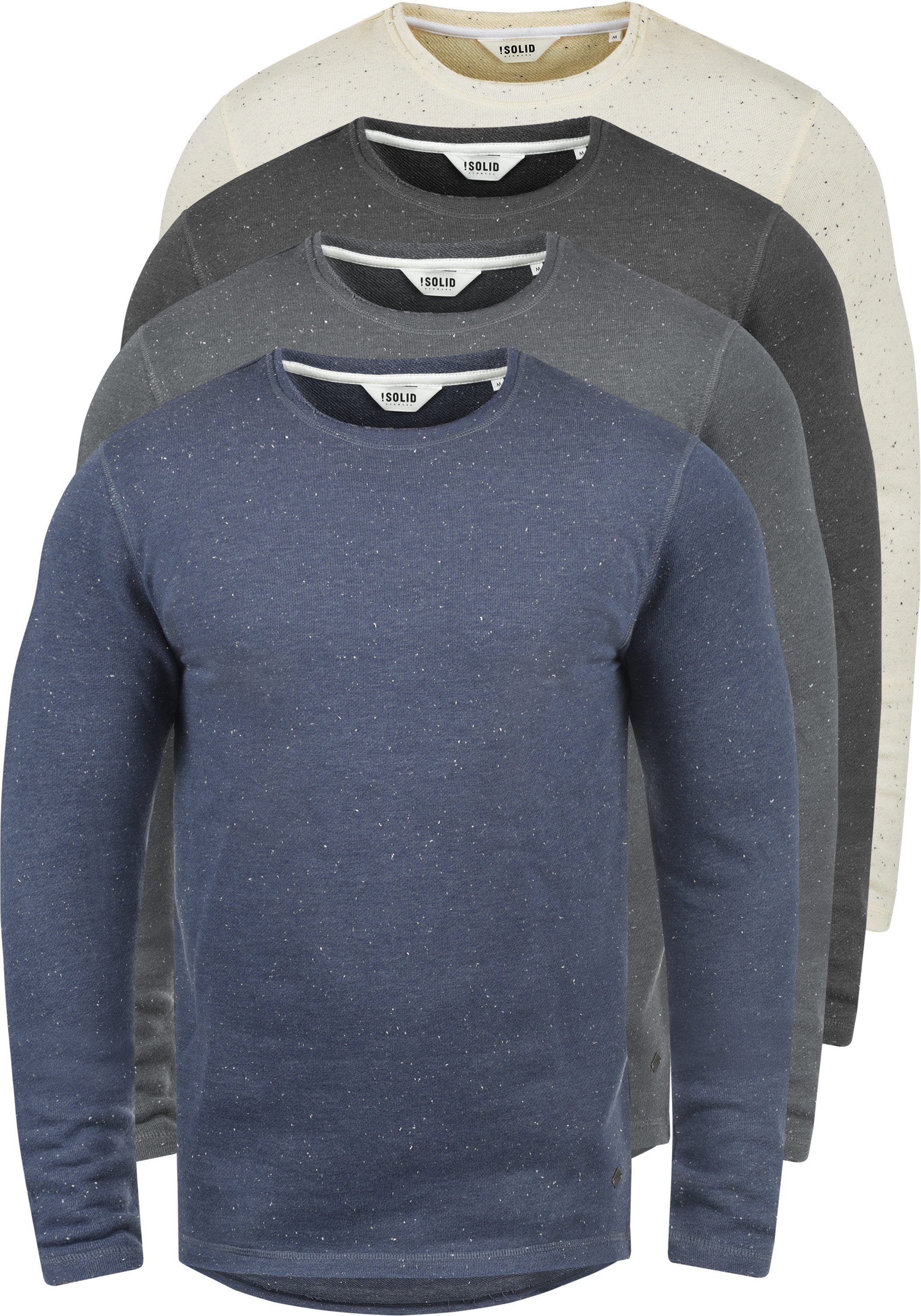 Sweatshirt (9486) Naps mit SDNappo Sweatpullover !Solid Castlerock