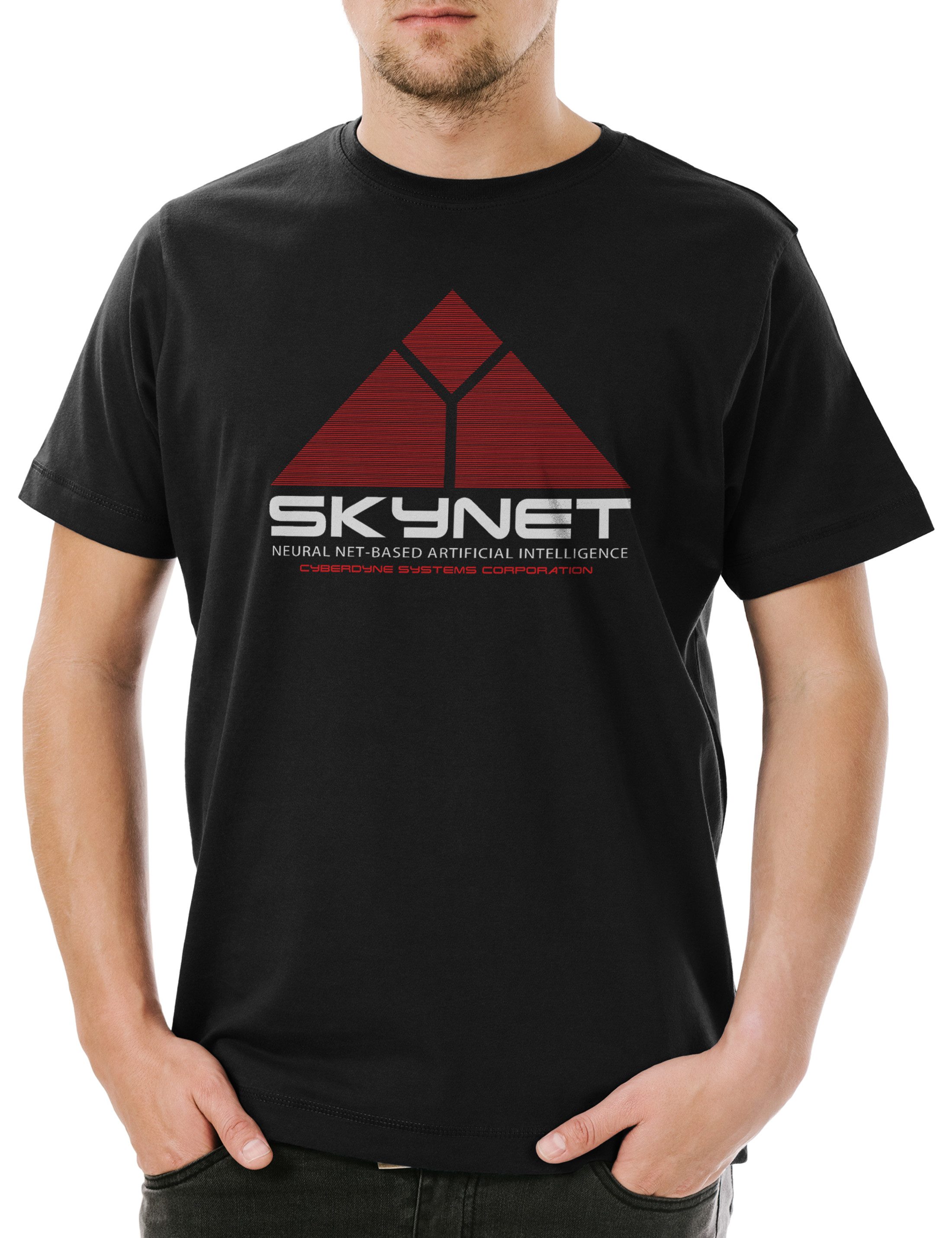 Urban Backwoods Print-Shirt Skynet Herren T-Shirt günstig online kaufen