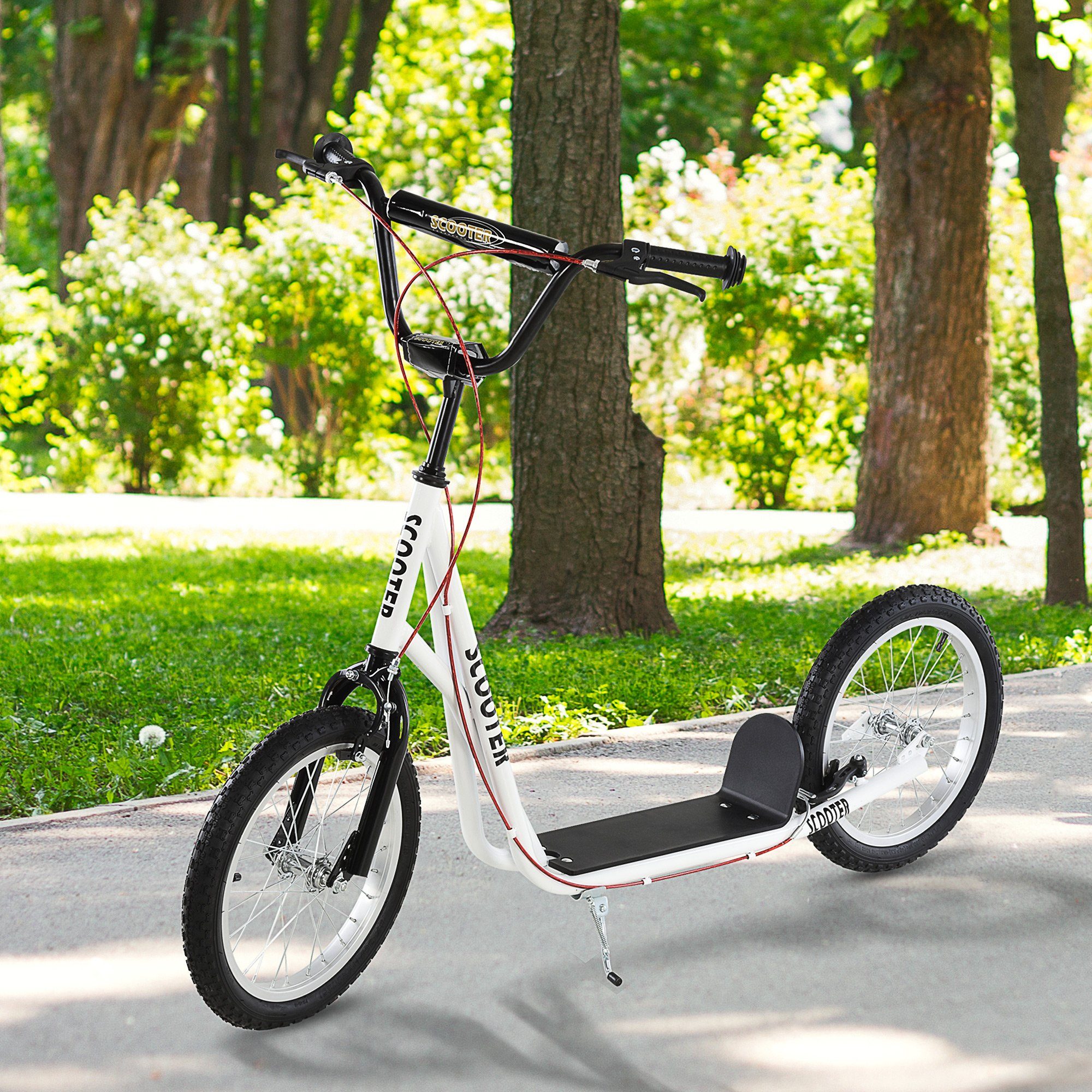 HOMCOM Scooter Kinderscooter mit Handbremse