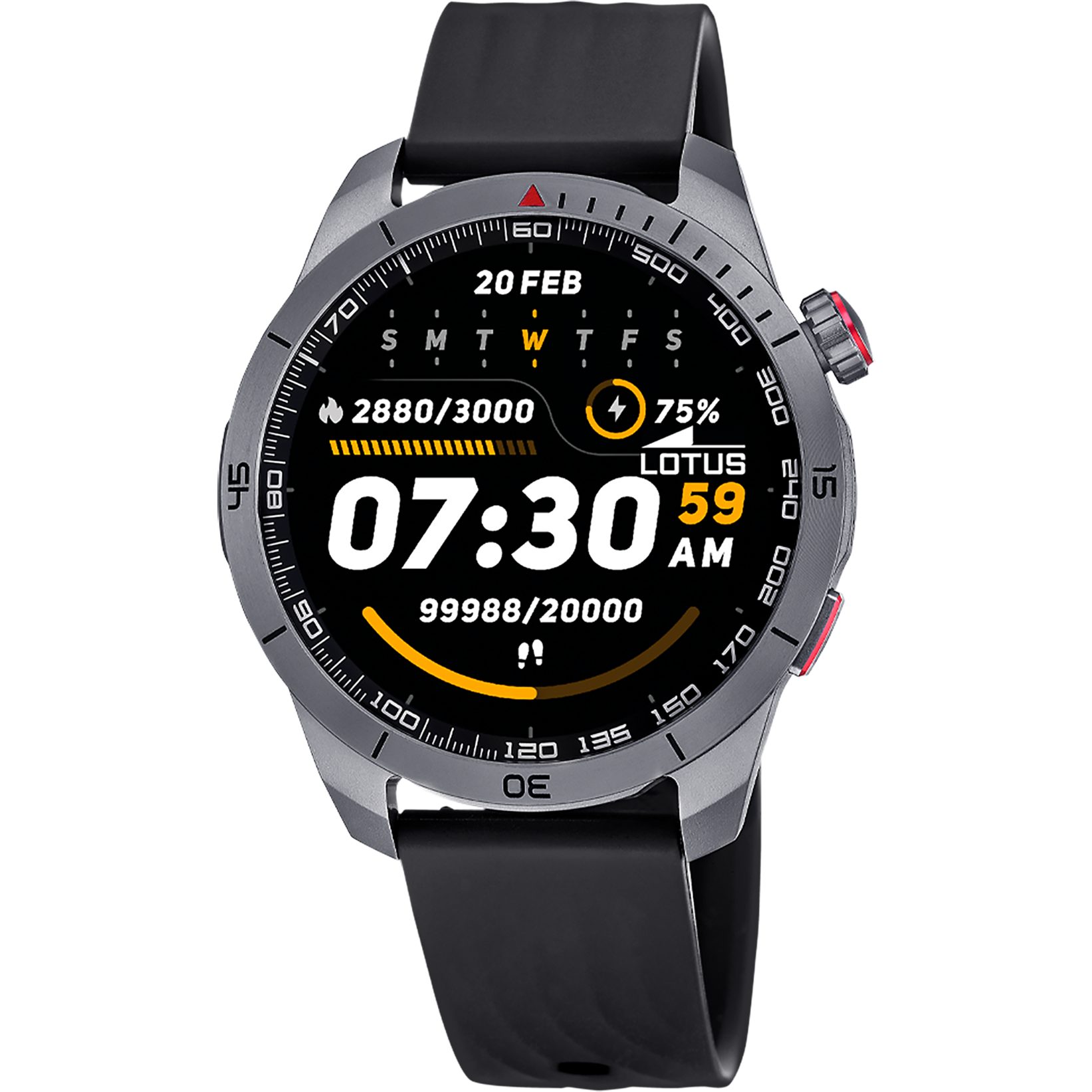 Lotus Smartwatch Smartwatch, Armbanduhr,Herrenuhr,Bluetooth,Steuerung der Smartphone-Kamera,Wecker
