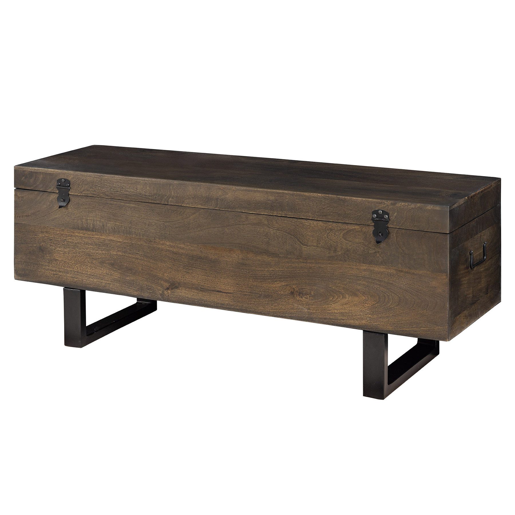 riess-ambiente Truhenbank FACTORY LOFT 115cm braun / schwarz · Sitzbank aus günstig online kaufen