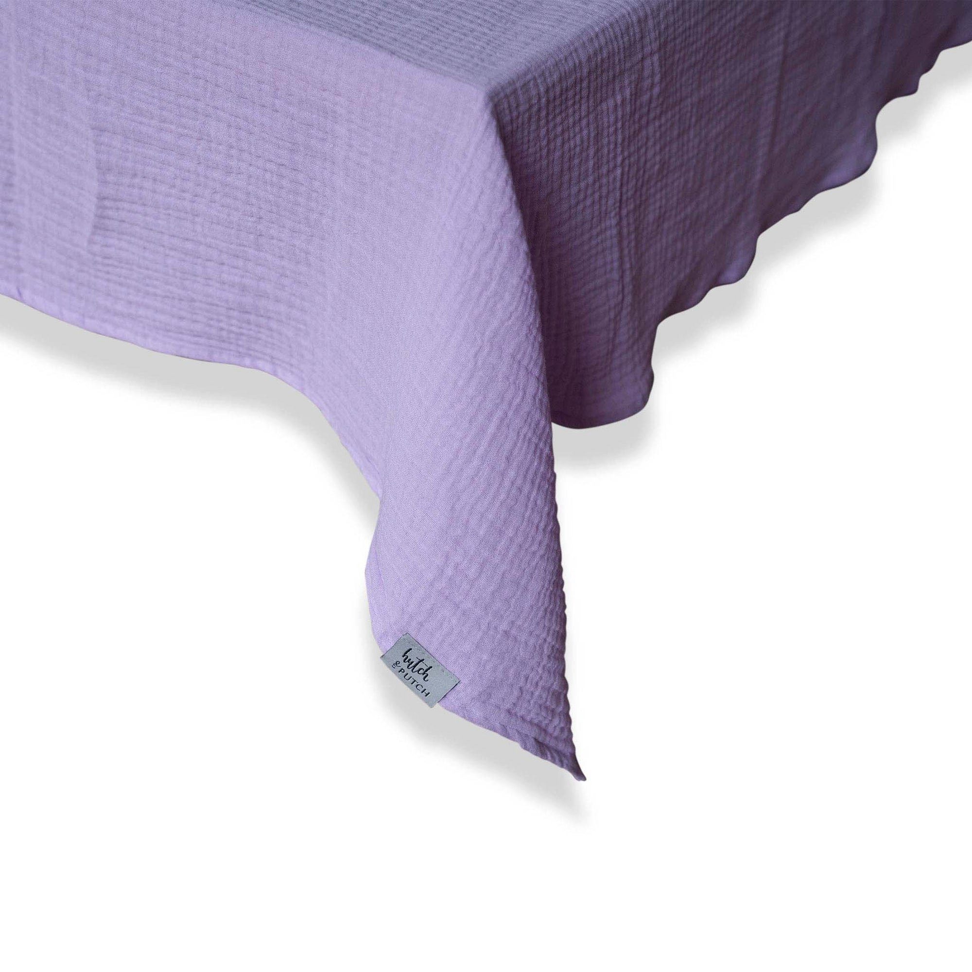 hutch&putch (1-tlg) "Angelina" Tischdecke Lilac • Musselin-Tischdecke