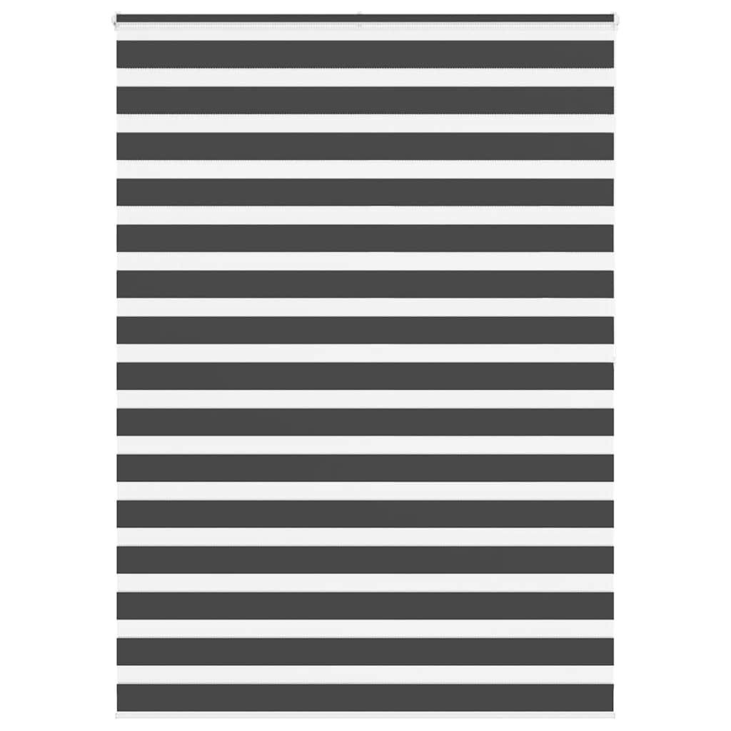 Rollo Doppelrollo Schwarz 160x200 cm Stoffbreite 155,9 cm Polyester, vidaXL