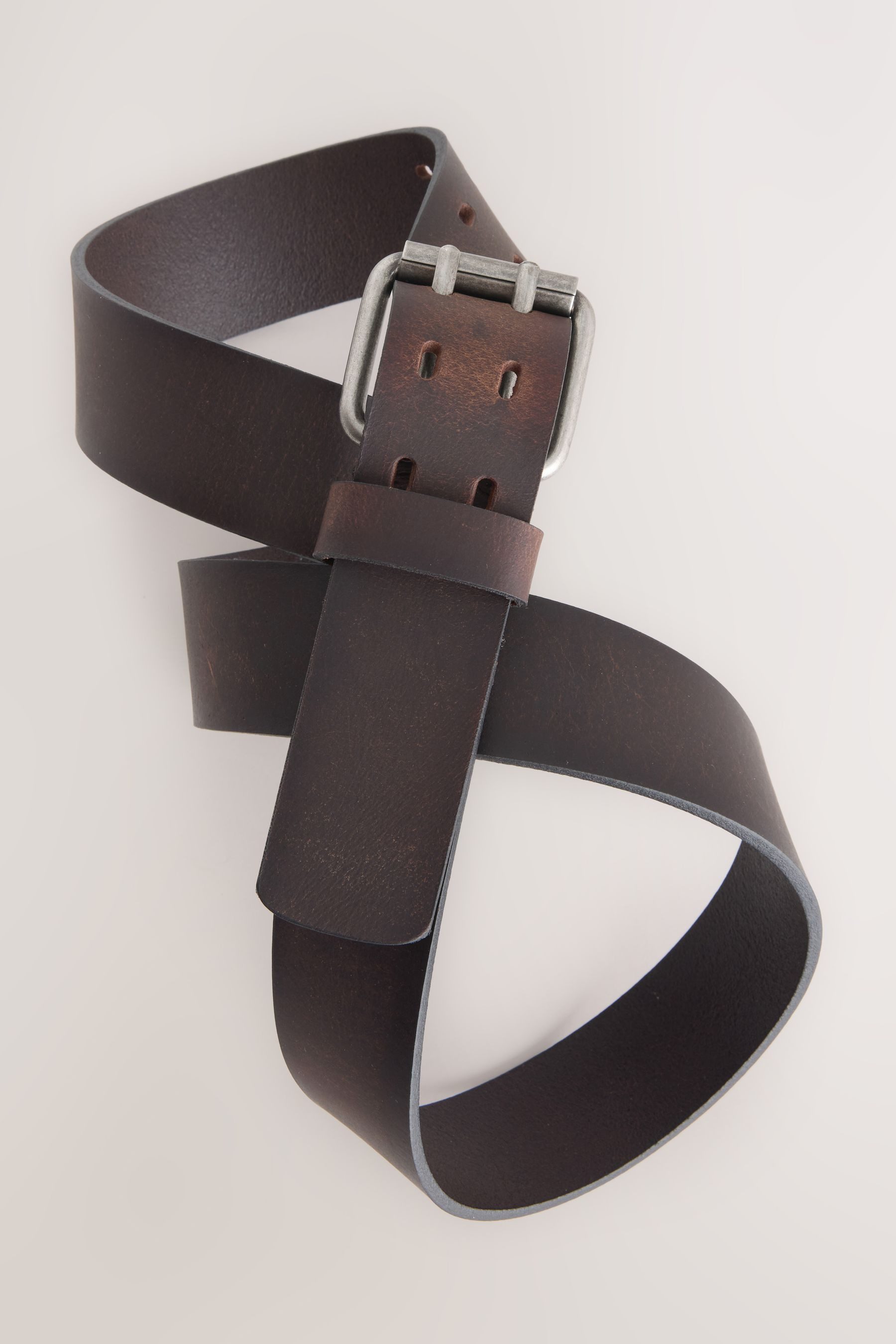 Next Ledergürtel Legerer Ledergürtel mit Doppeldorn (1-St) günstig online kaufen