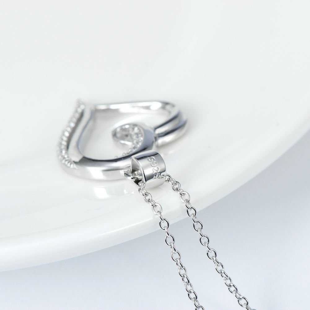 Schmuck-Elfe Kette mit Anhänger Herz Liebe, 925 Silber