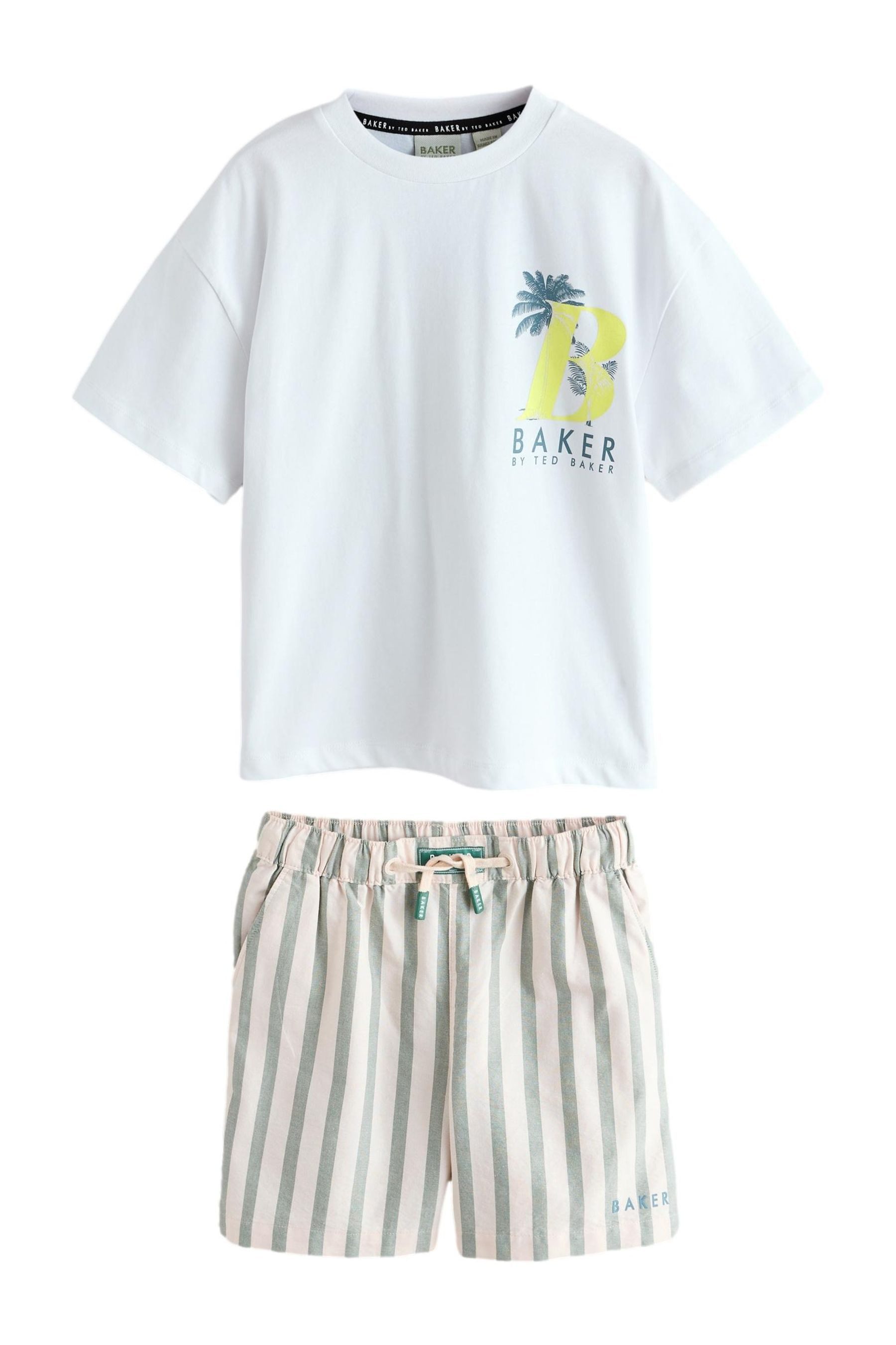 T-Shirt & Shorts Baker by Ted Baker T-Shirt und Shorts mit Streifen