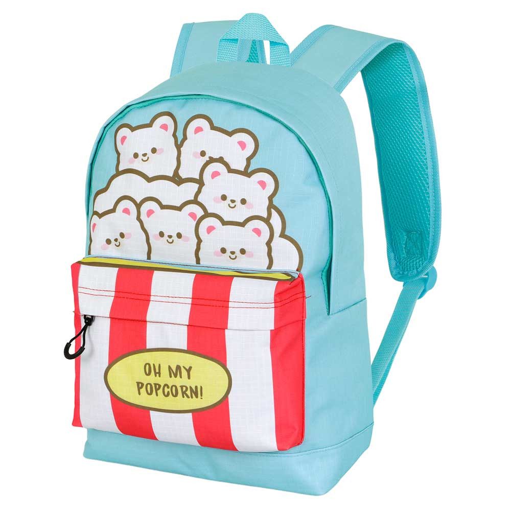 Oh My Pop! Cityrucksack Popcorn Rucksack Tagesrucksack mit Laptopfach Schulrucksack