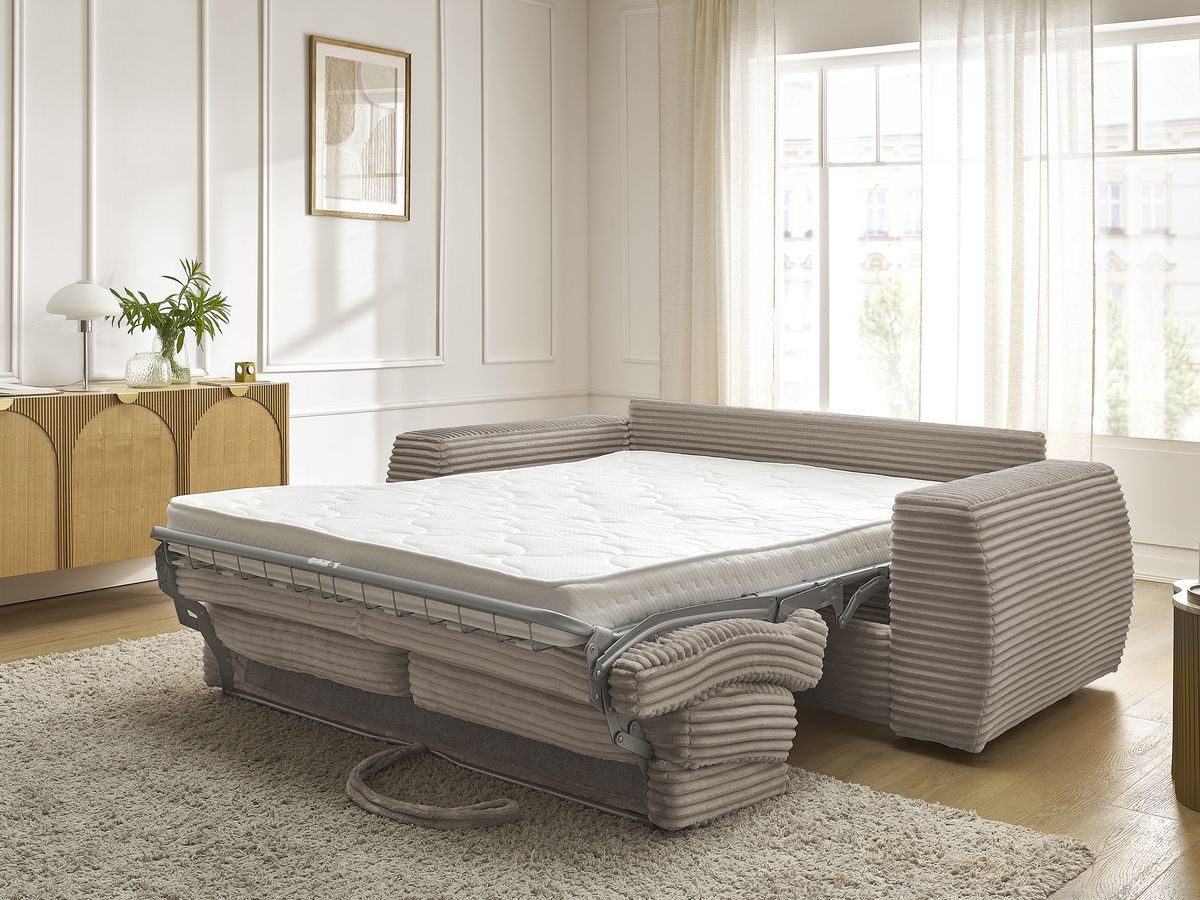 Bobochic Paris Schlafsofa Hugo, 3-Sitzer, 220/240x100 cm, Schlaffunktion