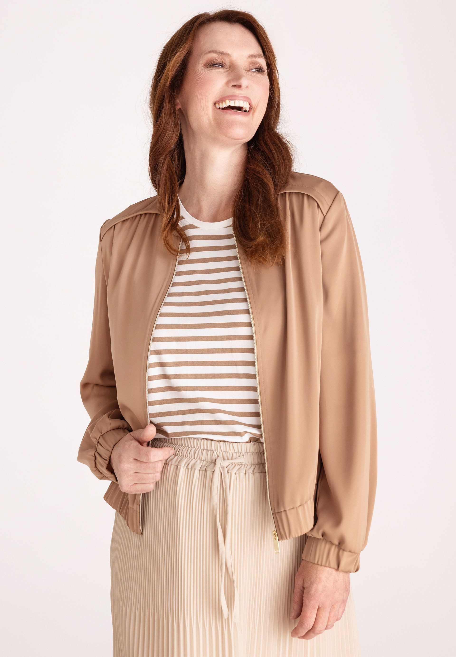 FRANK WALDER Jackenblazer mit elastischem Saum