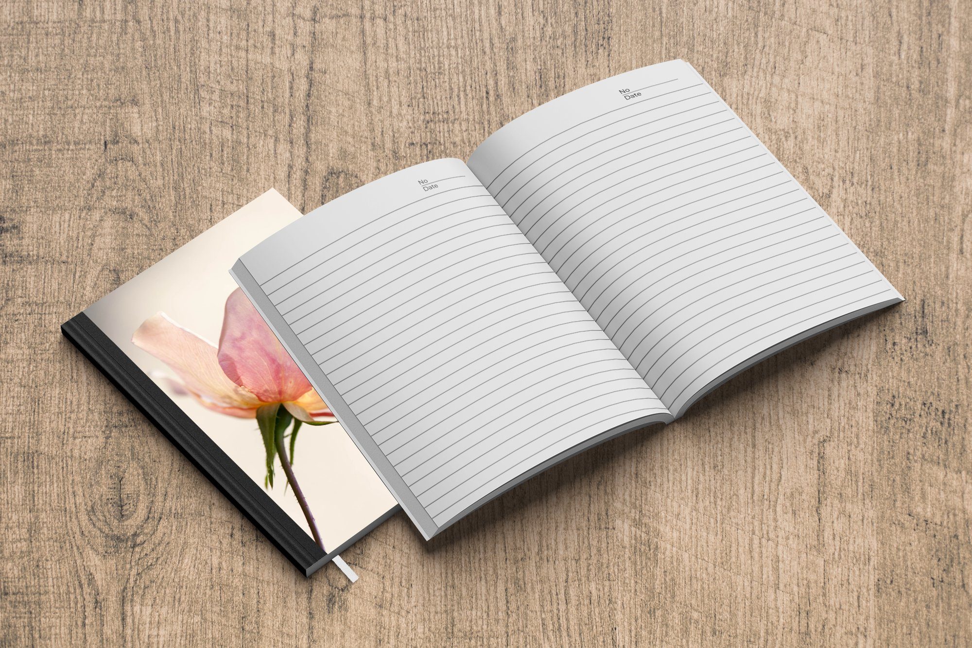 Rose 98 empfindliche Eine Seiten, weißem Notizbuch rosa Haushaltsbuch Notizheft, junge mit Tagebuch, Journal, noch A5, Hintergrund, Merkzettel, und MuchoWow
