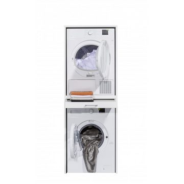 Bega Consult Mehrzweckschrank Putzschrank Waschmaschinenschrank Weiß Mehrzweck Hauswirtschaftsraum