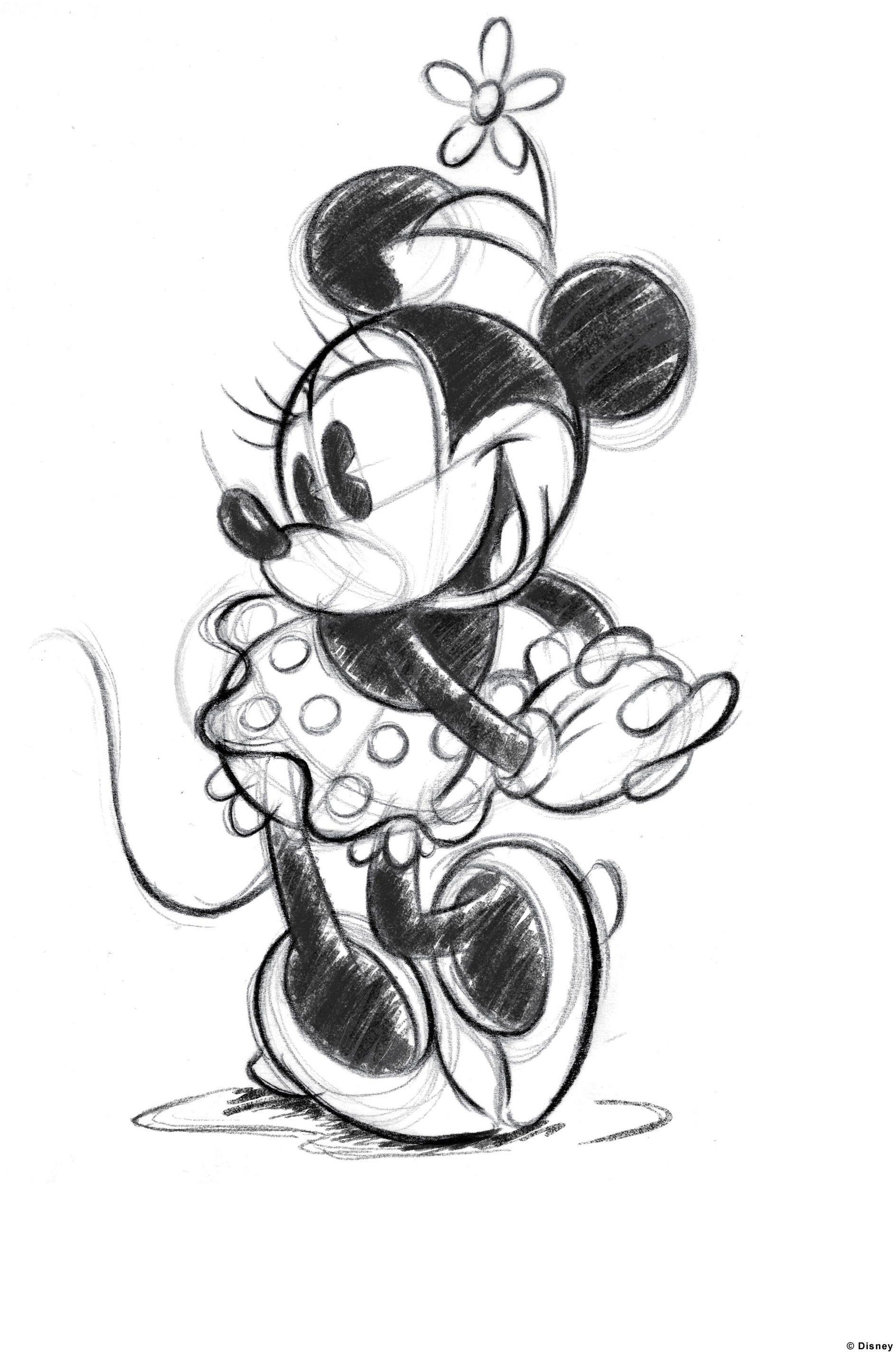 Disney Leinwandbild »Minnie Sketch«, (1 Stück)-Otto