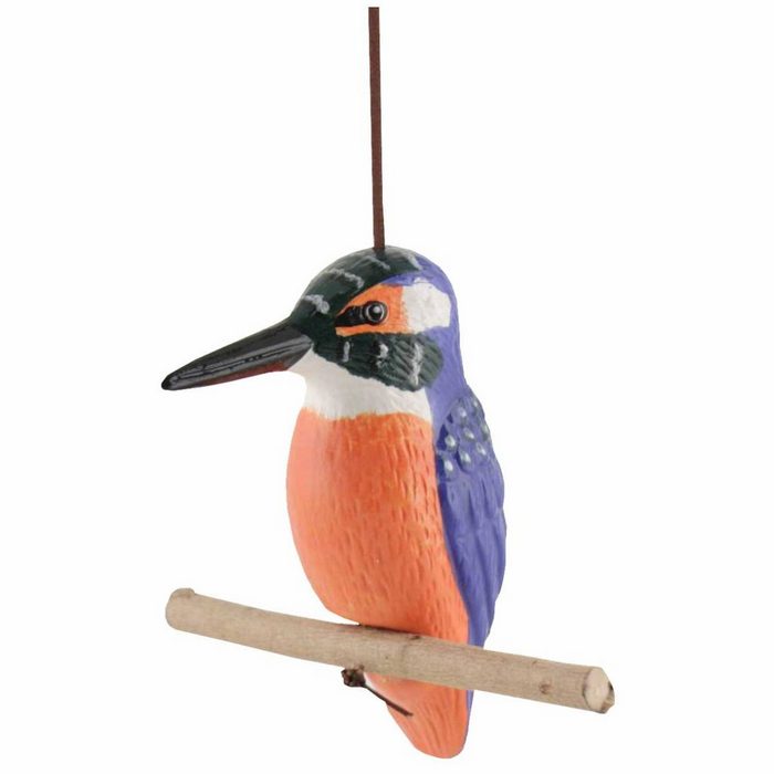 Tangoo Gartenfigur Tangoo Keramik Eisvogel auf Holz hängend TA-170 (Stück)