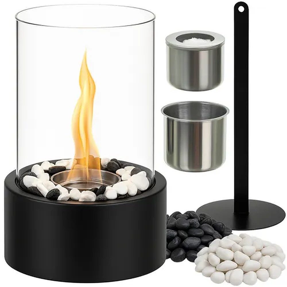 Kaminer Anzündkamin Tischkamin Dekofeuer Ethanolfeuer (Spar-Set, 1-tlg., 28 x 16 x 16 cm rauchfrei), rauchfrei, ohne Schornstein, …
