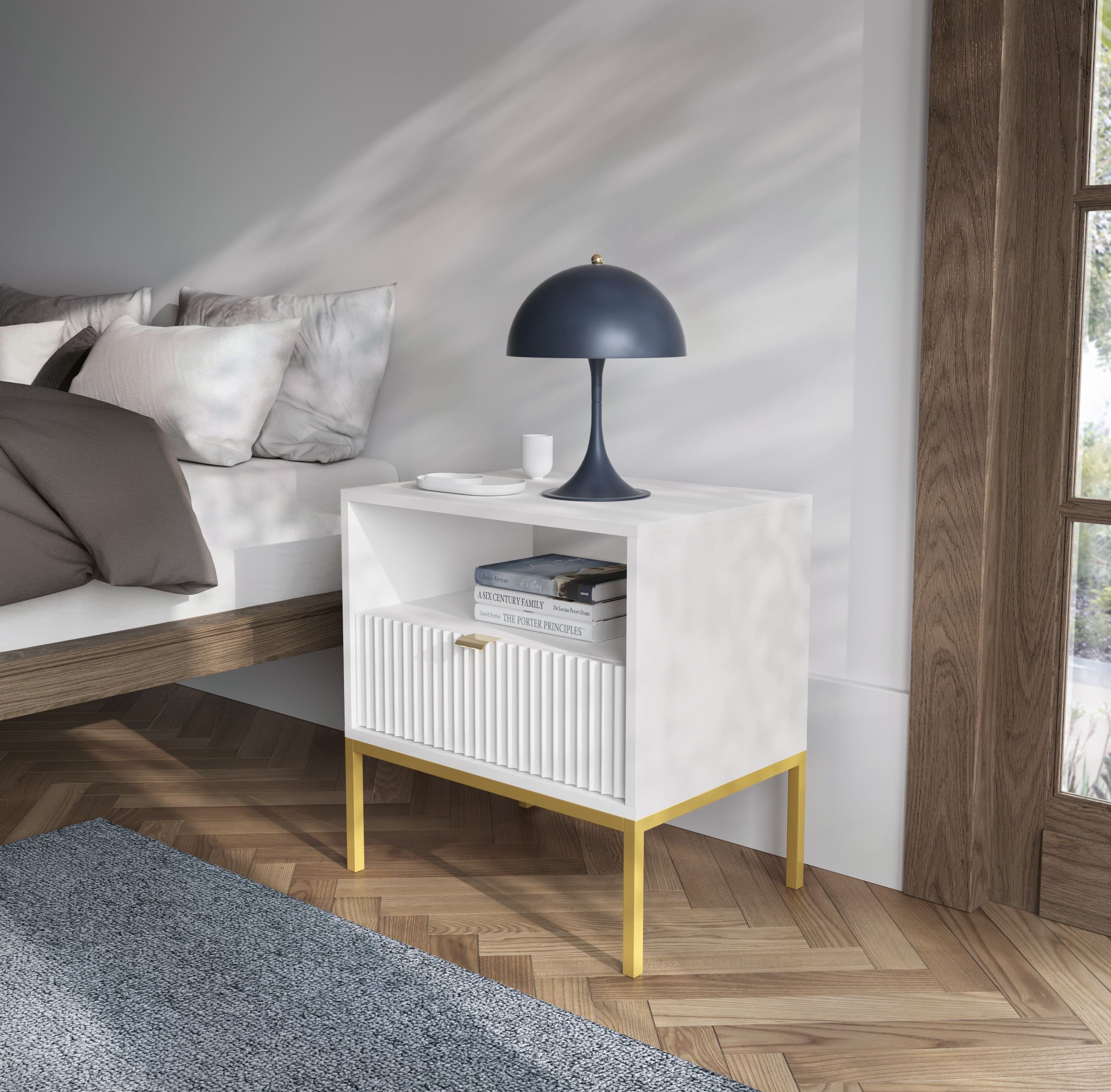 MOEBLO Nachttisch Light S54 (Nachttisch Nachtkommode günstig online kaufen