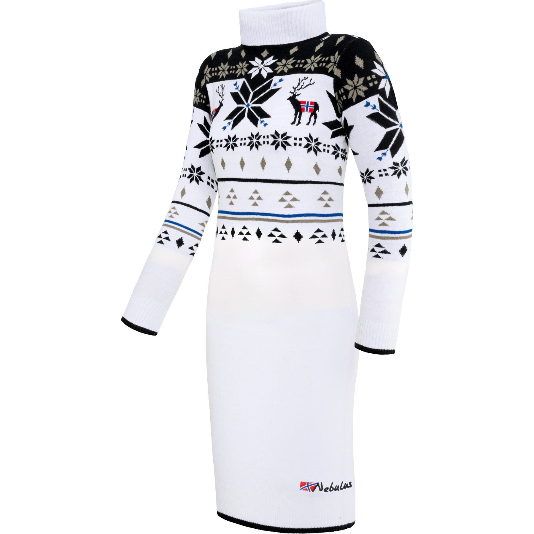 Nebulus Pullover & Shorts HIGH, P6200 - Damen, weiß-schwarz, L/40