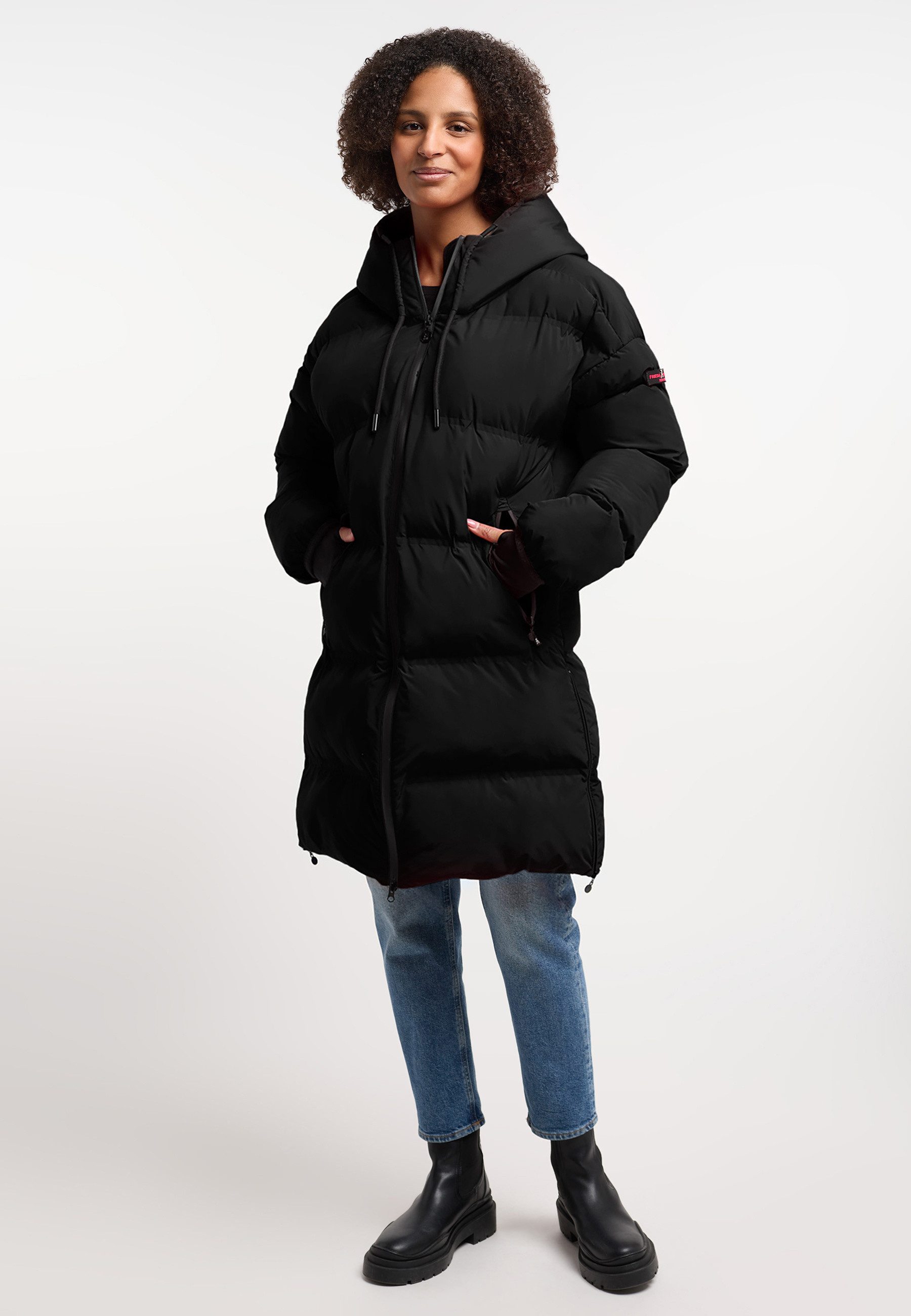 Manteau Femme Frieda & Freddies - Taille 42 (M) - Noir Avec 20% Cachemire - Occasion Très Bon état