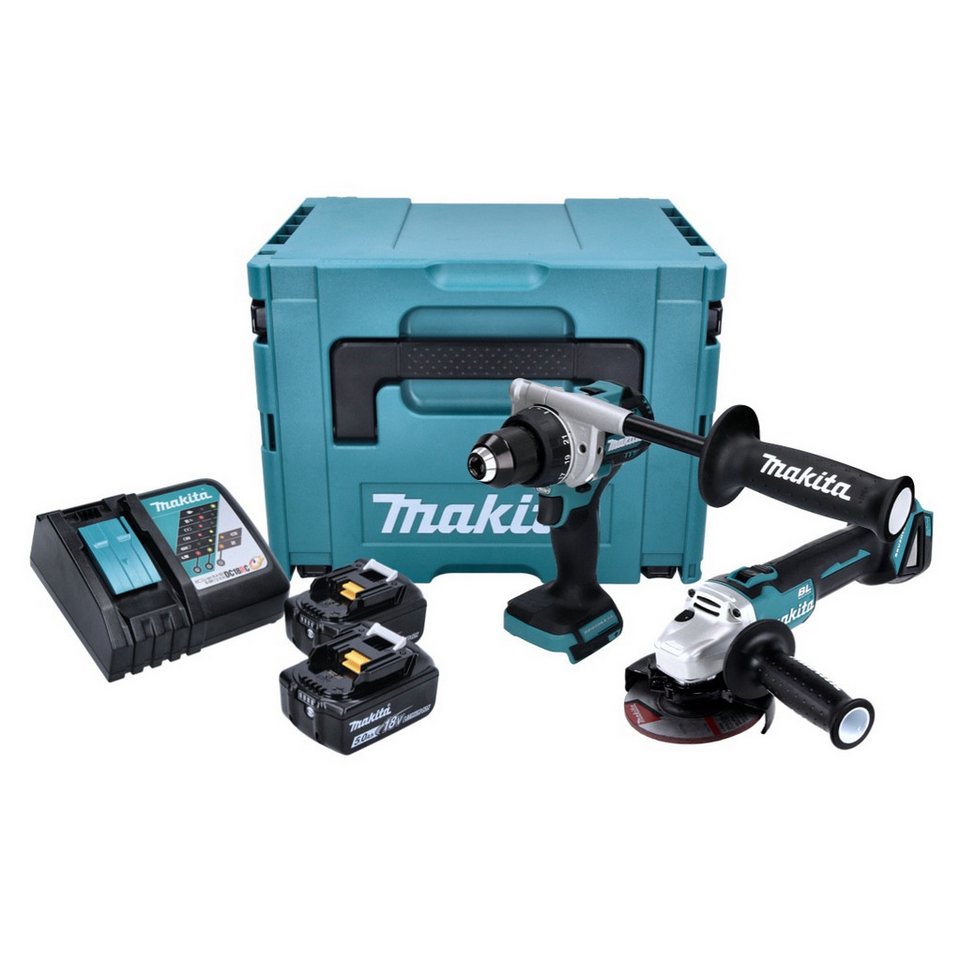 Thumbnail - Makita Akku-Schrauber DLX 2430 TJ Akku Combo Kit DDF 486 Akku Bohrschrauber + DGA 504 Akku