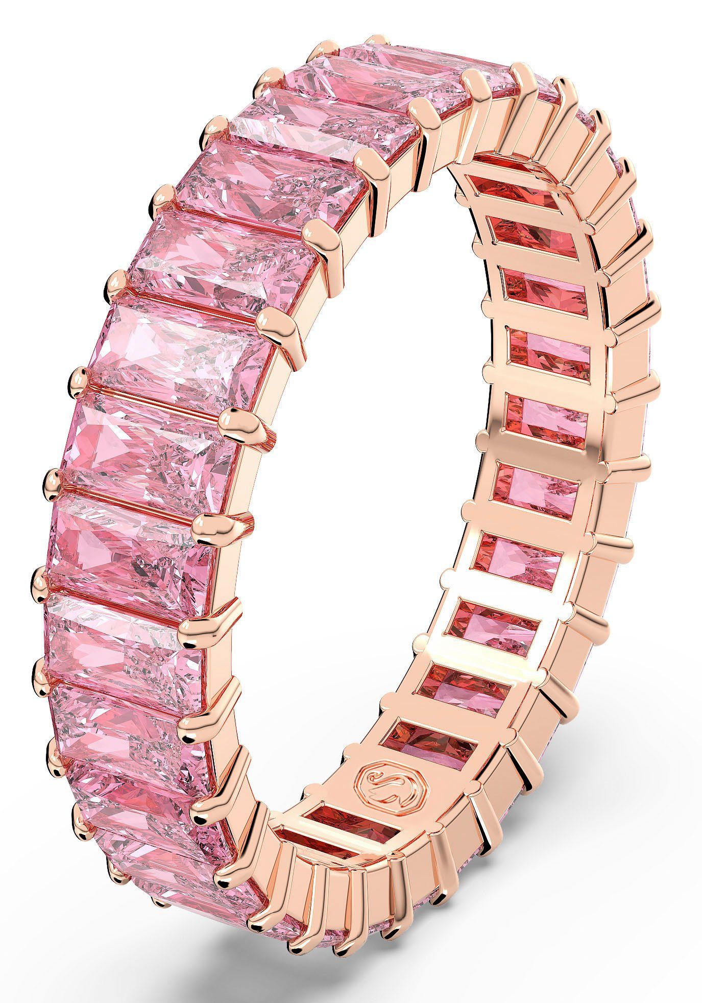 Swarovski Fingerring Schmuck Geschenk Matrix Ring, mit Swarovski® Zirkonia (synth)
